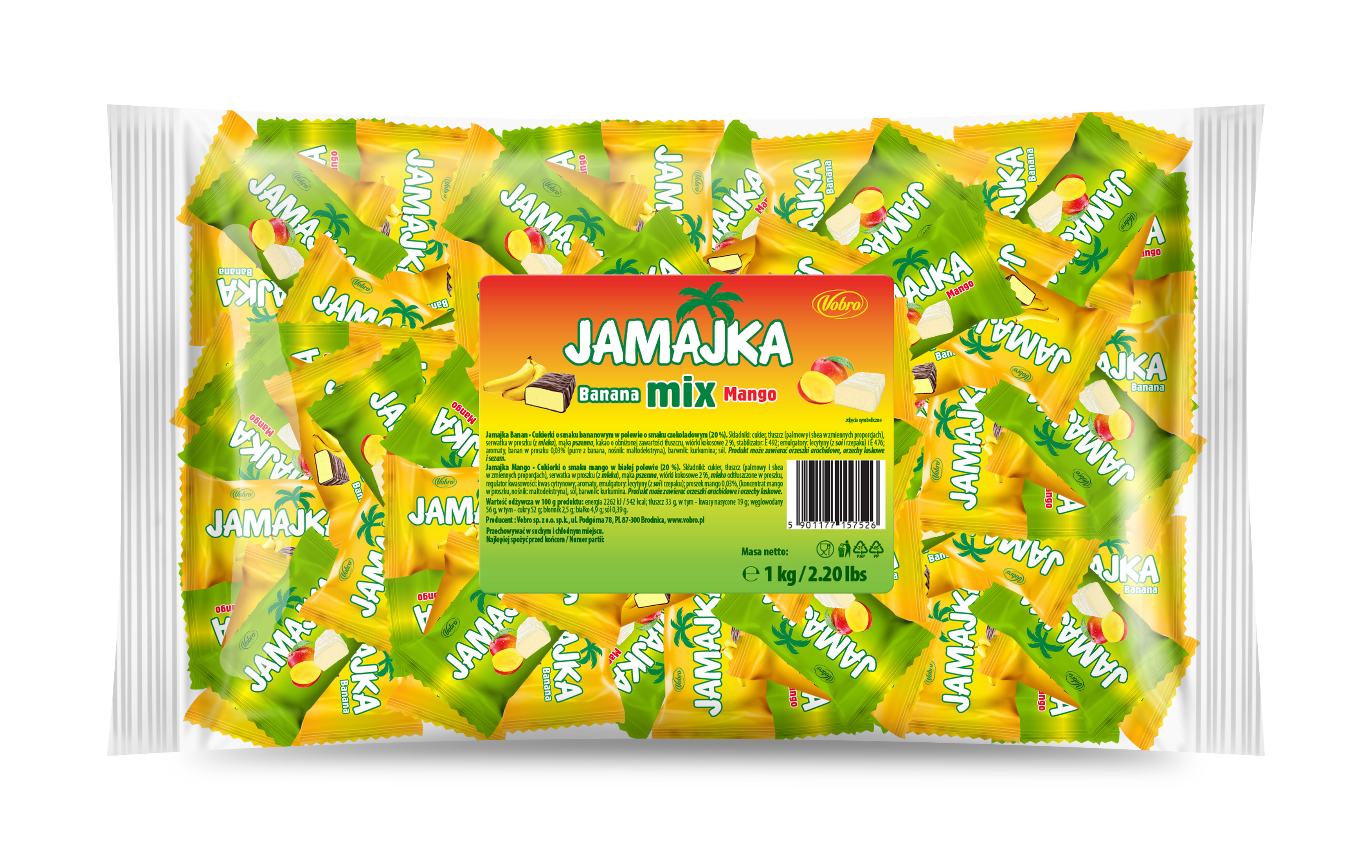 Vobro Jamajka Banana & Mango 1000G
