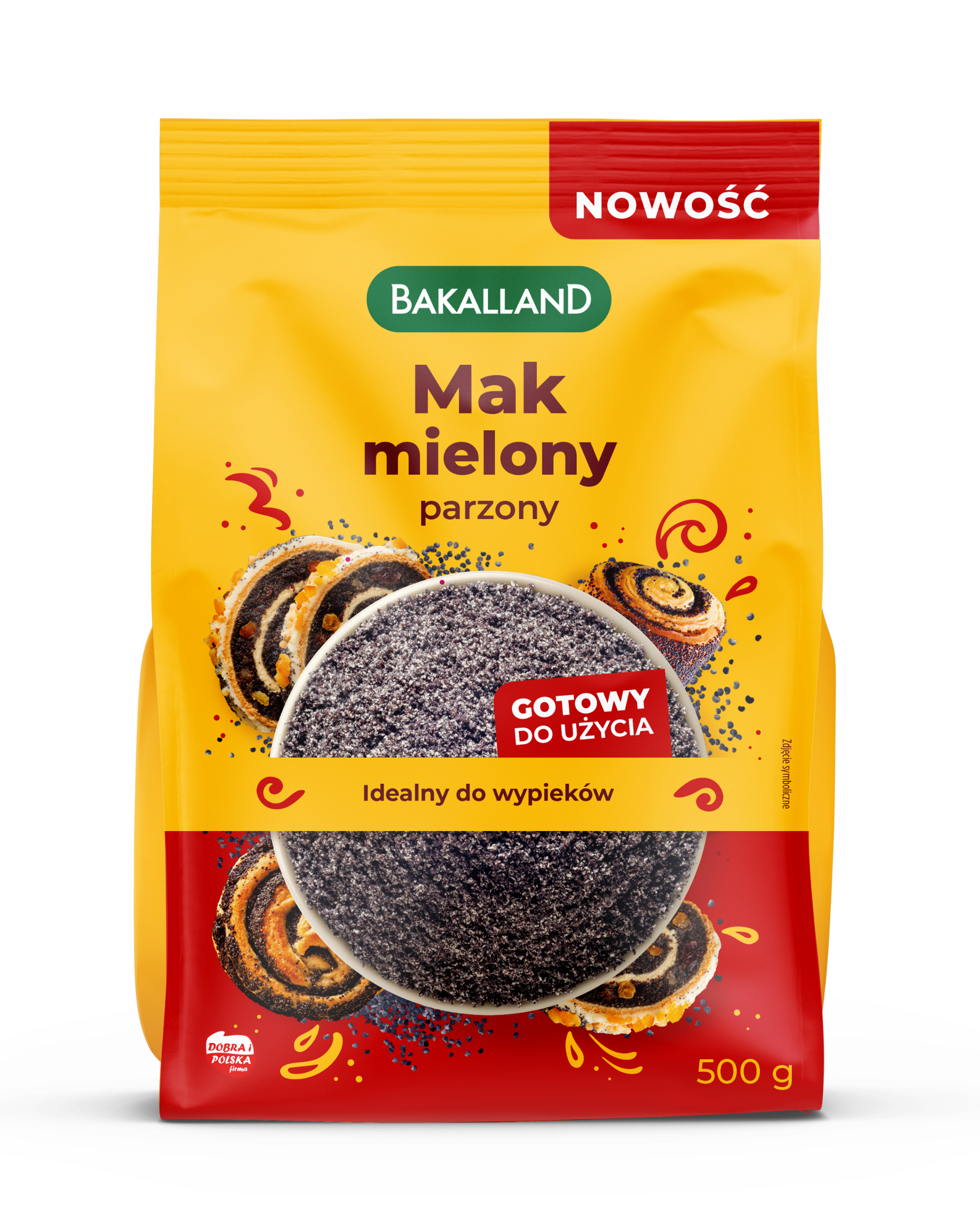 Mak Niebieski Parzony Mielony 500G Bakalland