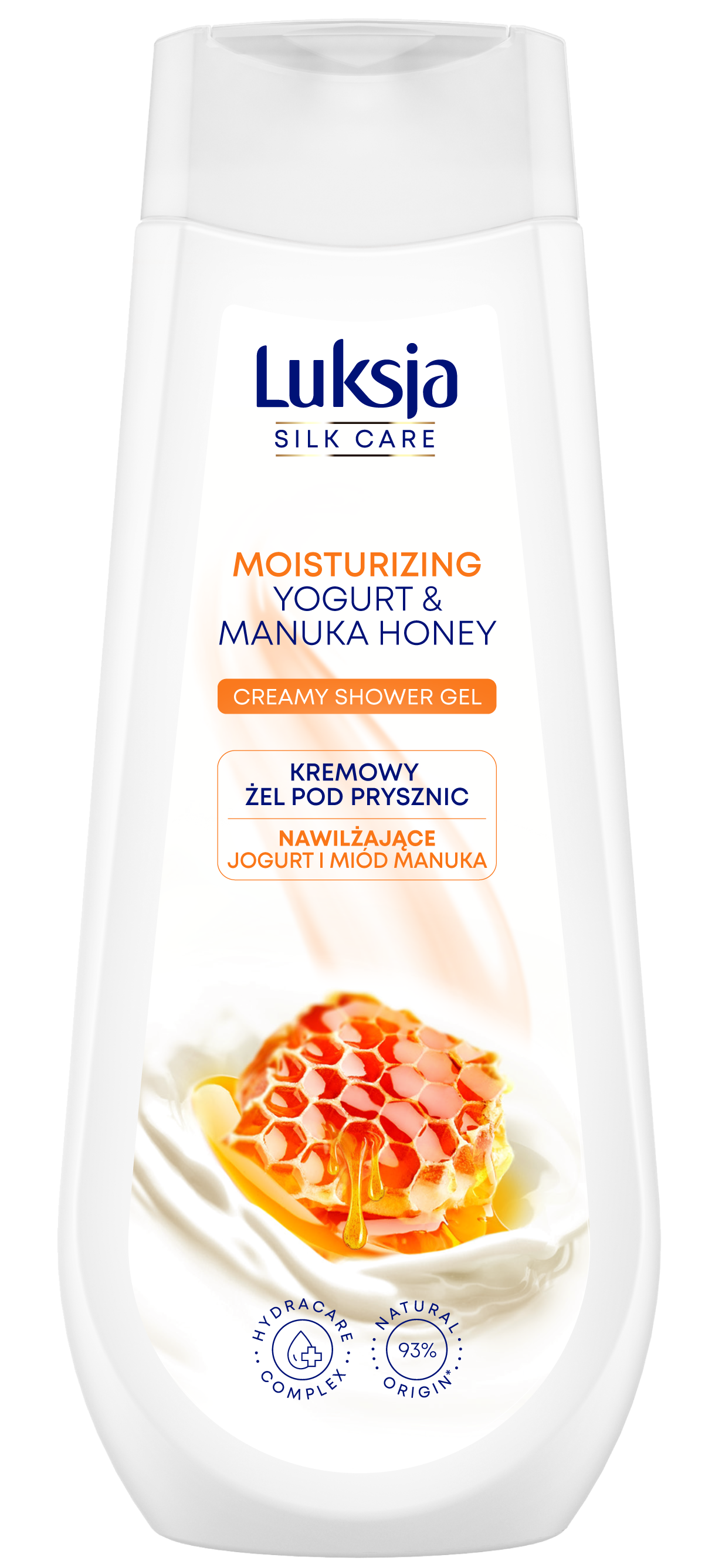 Luksja Silk Care Kremowy Żel Pod Prysznic Jogurt I Miód Manuka 500 Ml