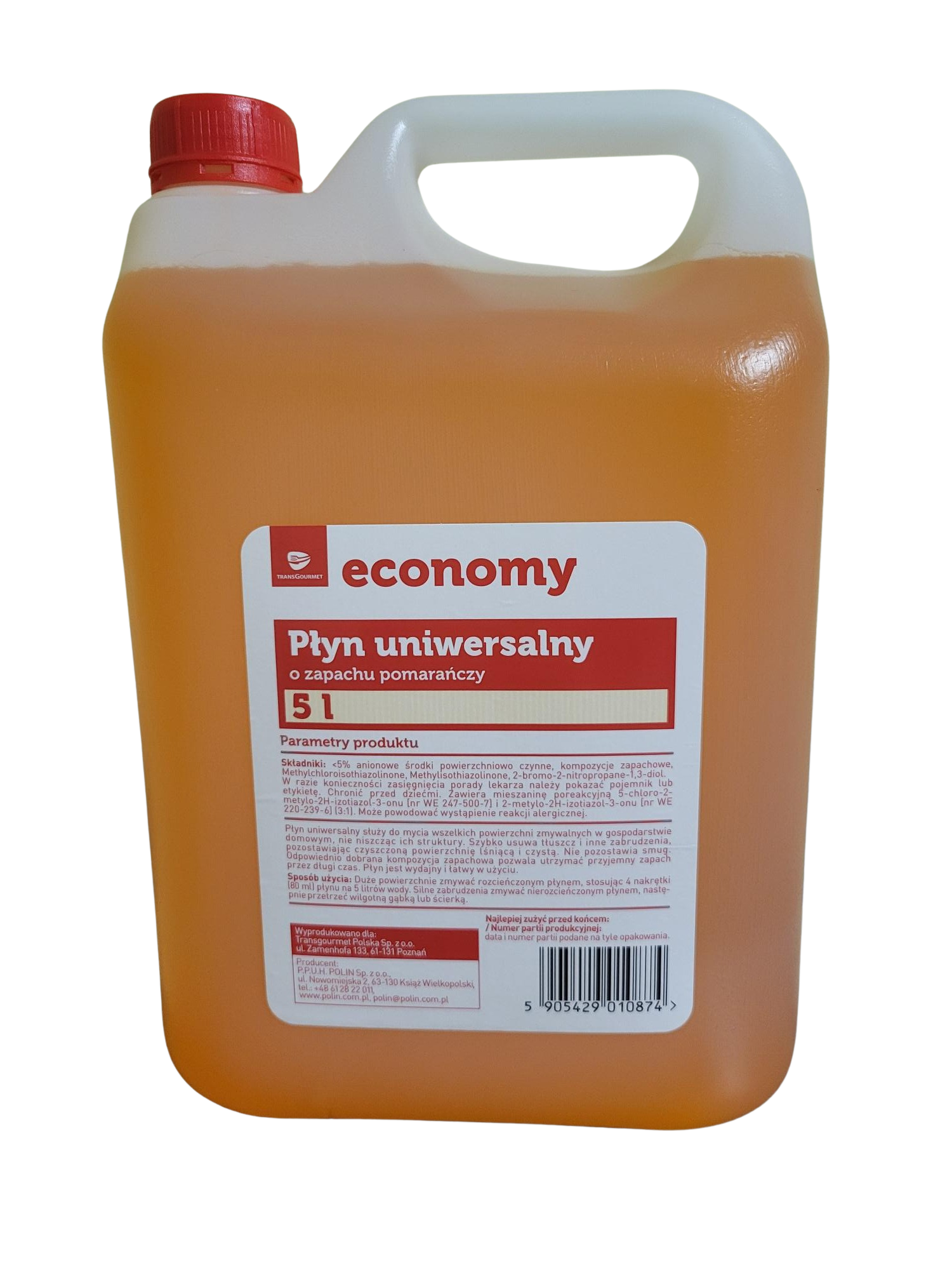 Tge Economy Płyn Uniwersalny O Zapachu Pomarańczy 5L