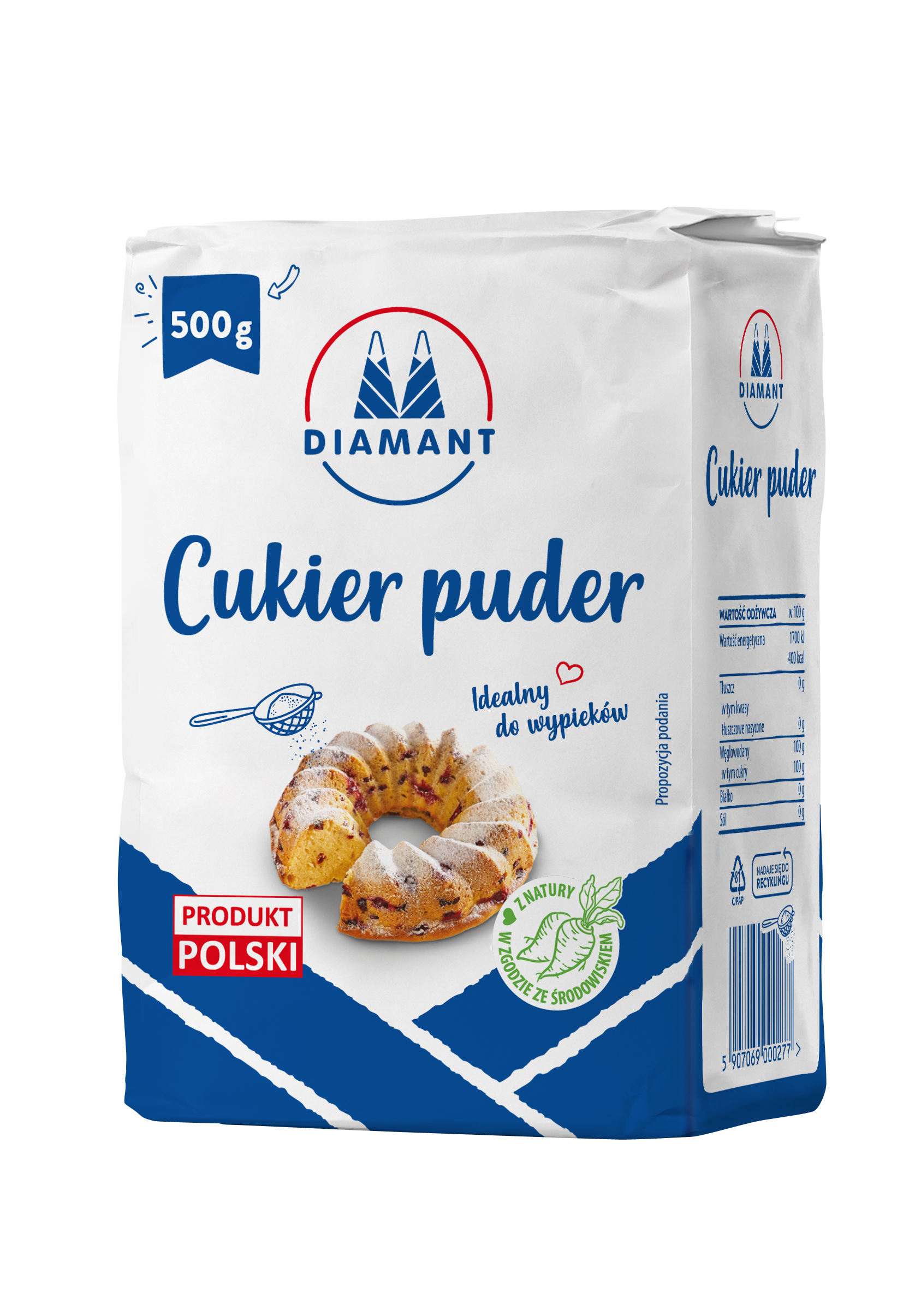 Diamant Cukier Puder 500G
