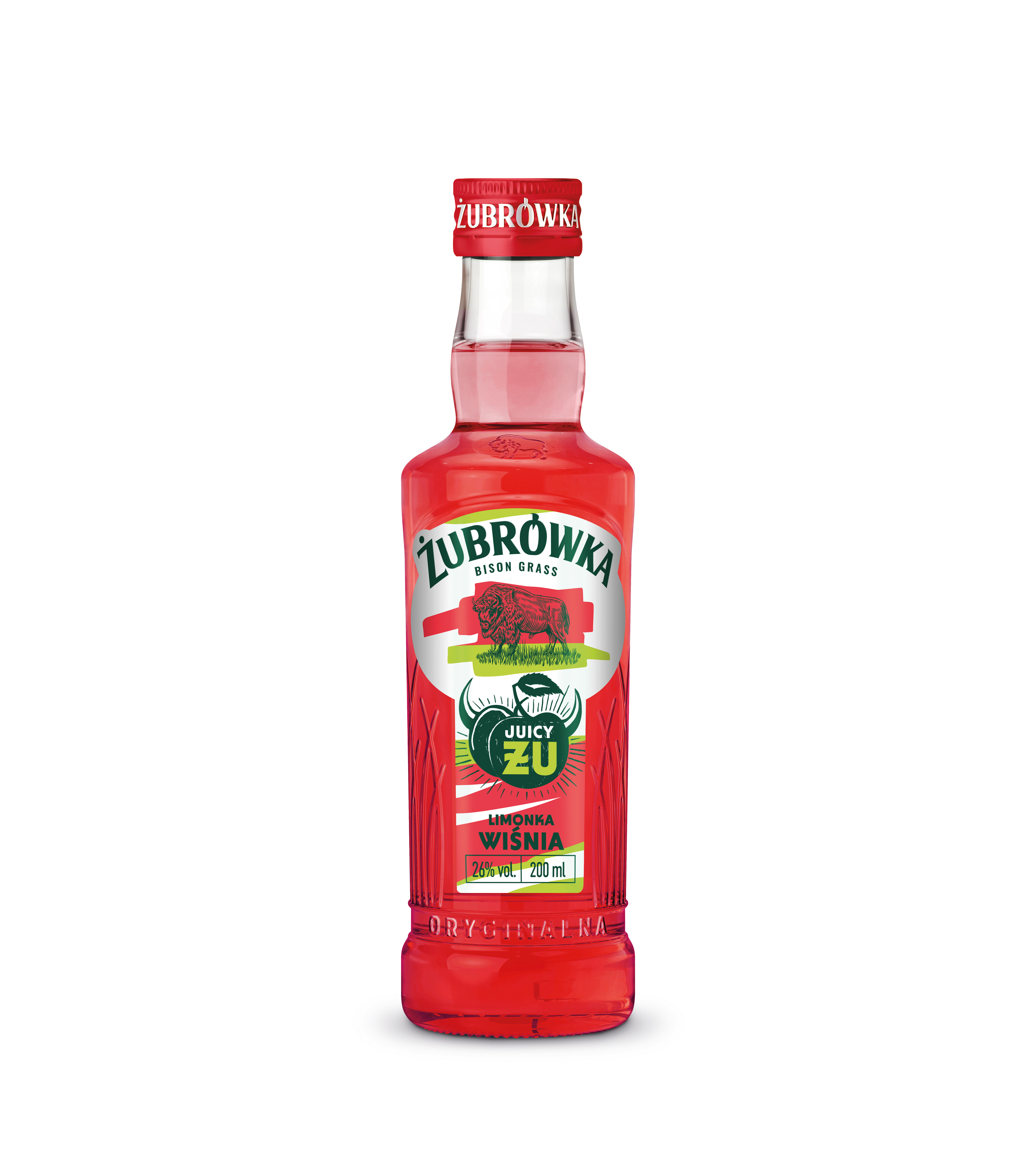 Żubrówka Żu Wiśnia Limonka 26% 200 Ml