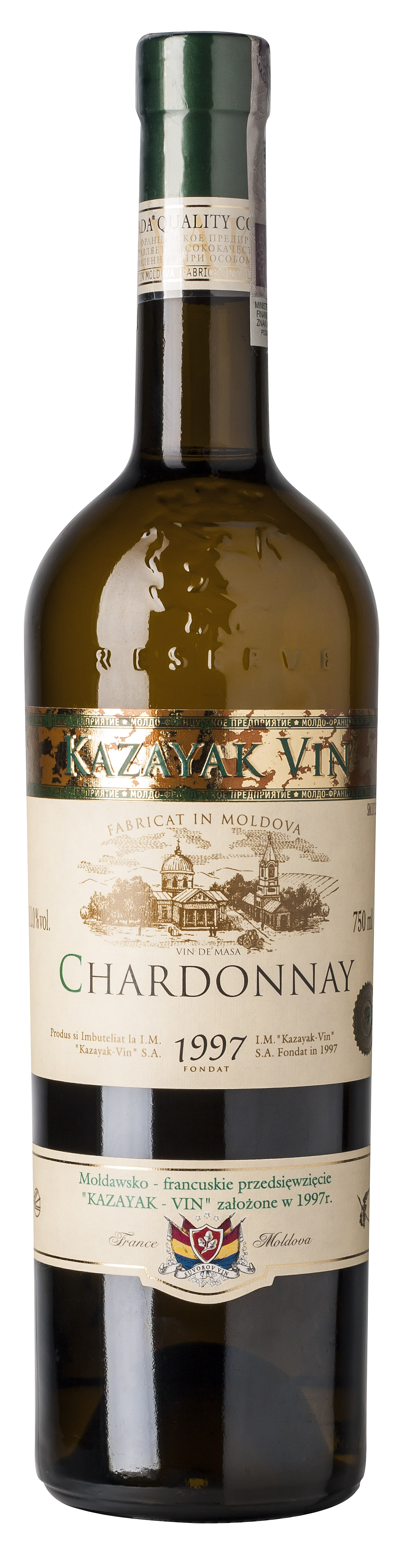 Kazayak Chardonnay Białe, Półsłodkie 750 Ml