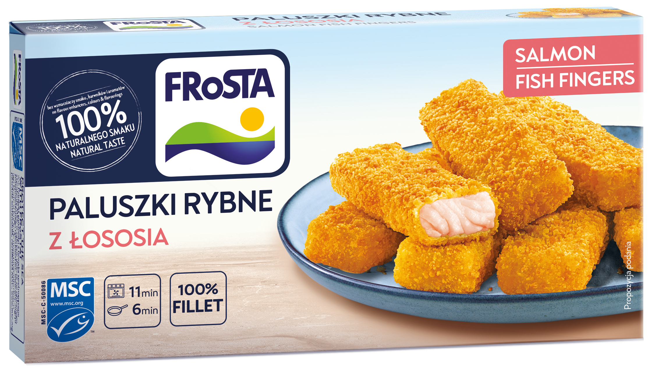 Frosta Złote Paluszki Rybne Z Łososia 270 G