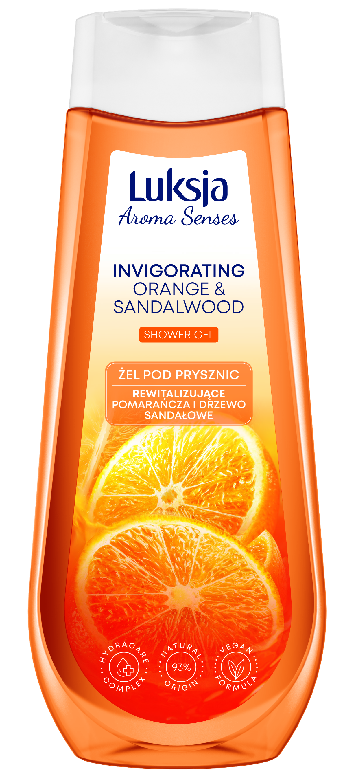 Luksja Aroma Senses Żel Pod Prysznic Pomarańcza I Drzewo Sandałowe 500 Ml