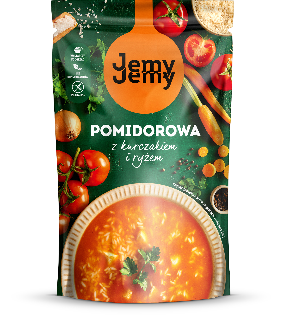 Jemyjemy Pomidorowa Z Kurczakiem I Ryżem 450G