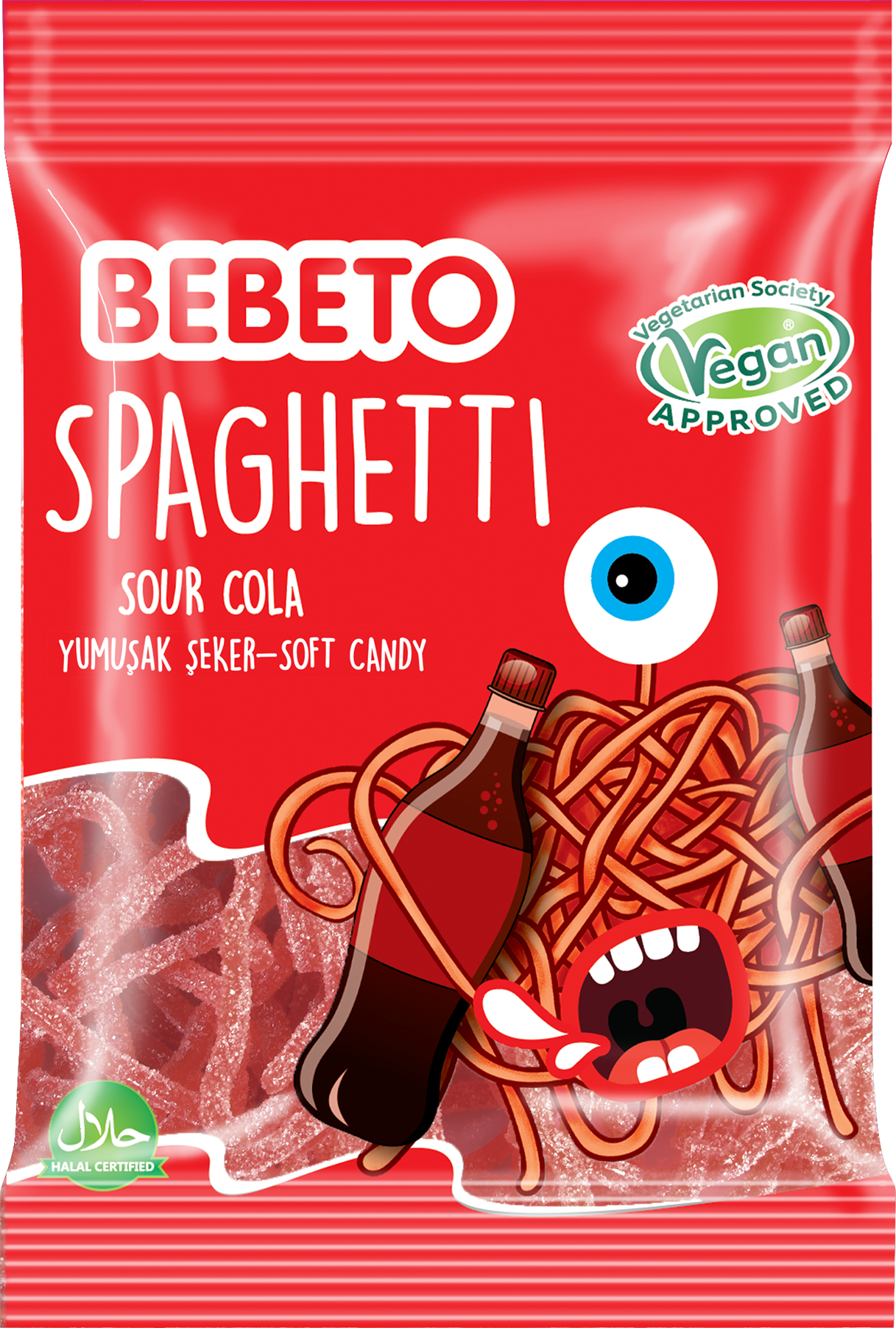 Bebeto Żelki Spaghetti Cola 80G