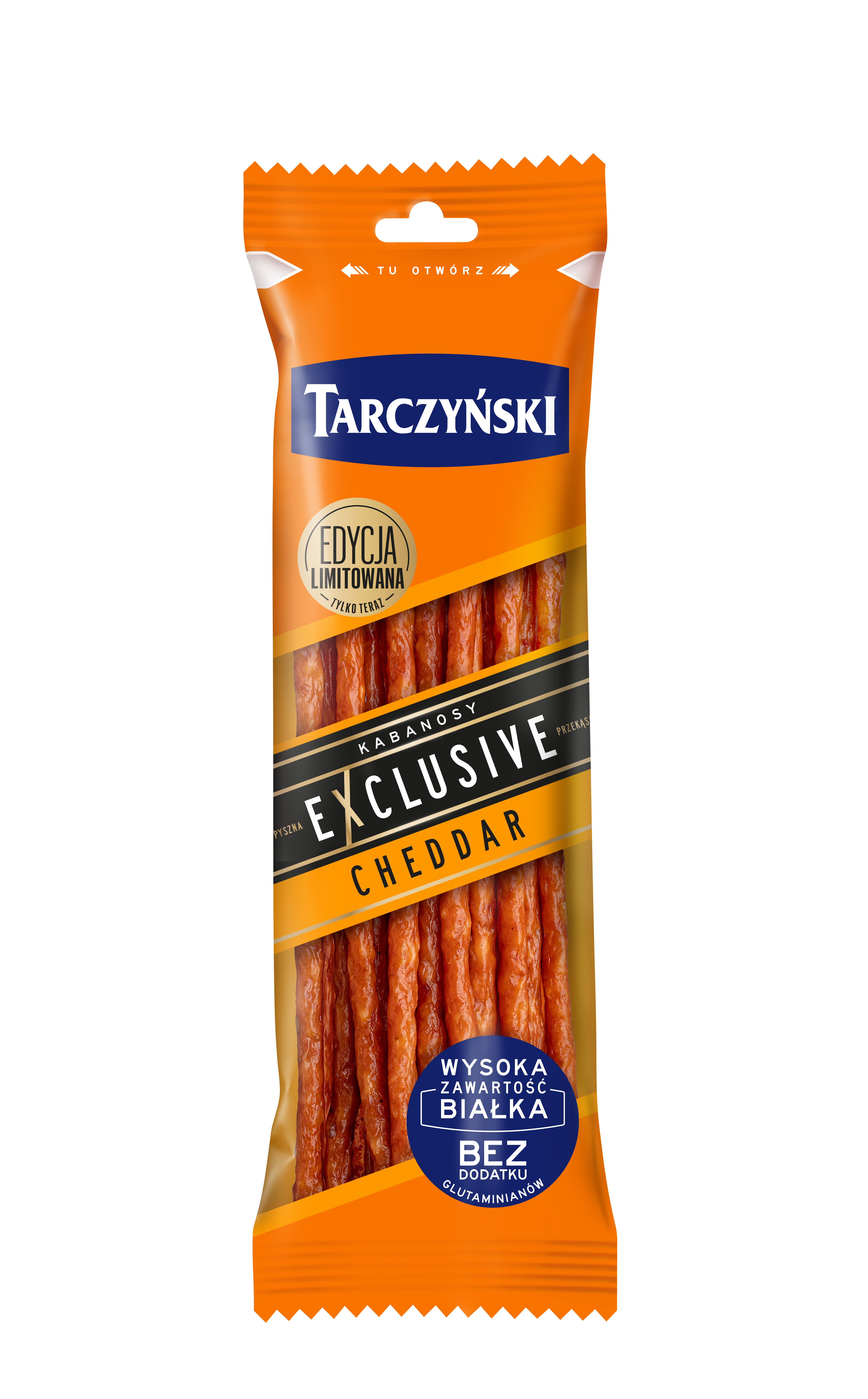 Kabanosy Exclusive O Smaku Cheddar 90 G Tarczyński