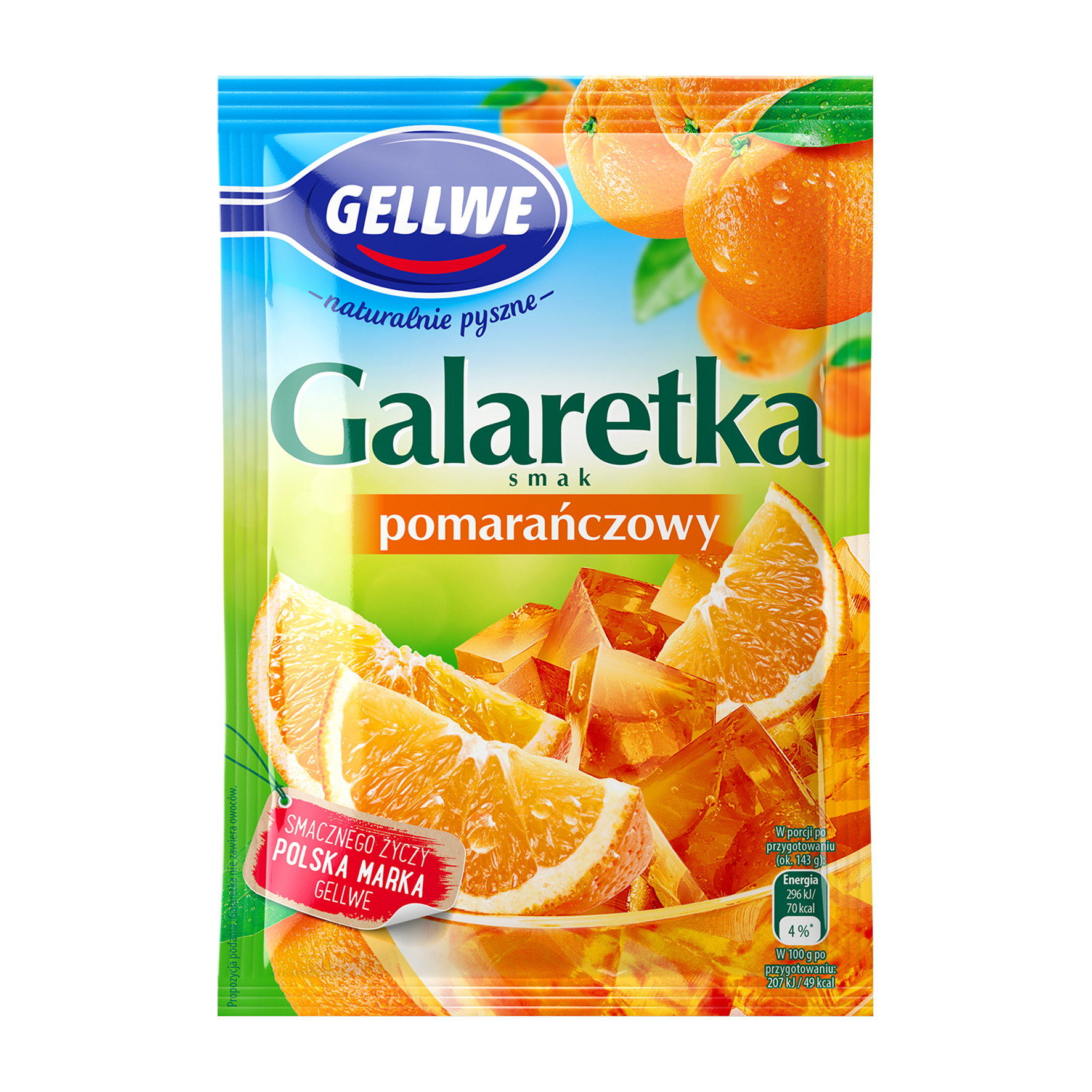 Gellwe Galaretka Pomarańczowa 72G