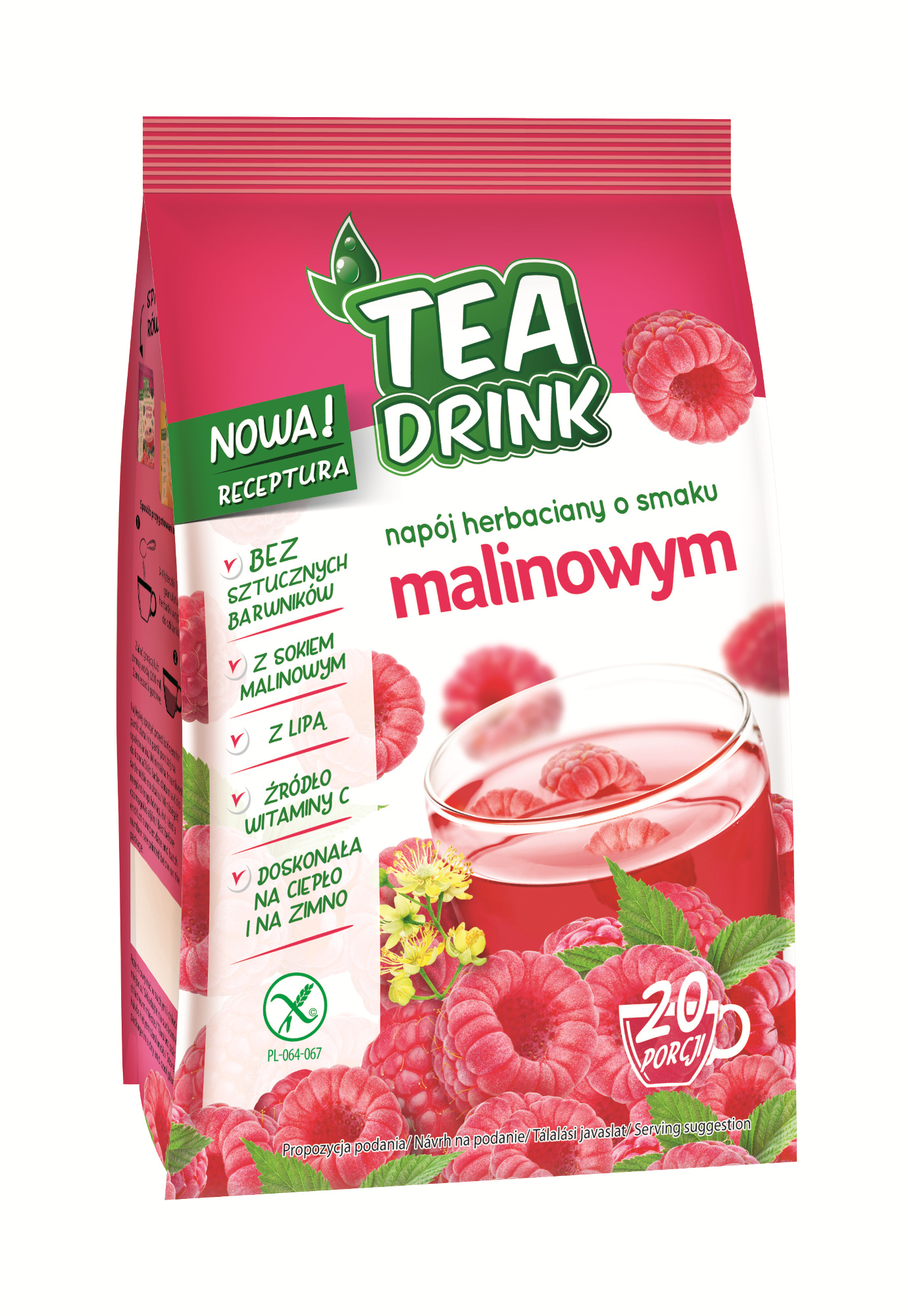 Napój Herbaciany O Smaku Malinowym Z Wit.C Tea Drink 300G