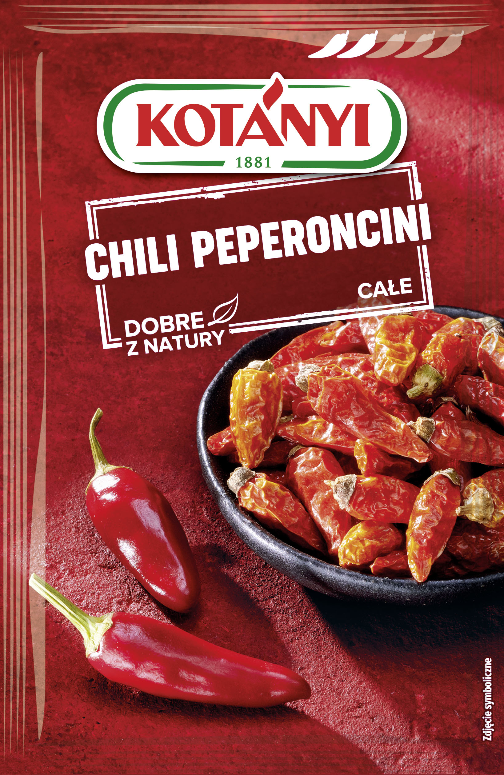 Kotanyi Chili Peperoncini Całe 8G