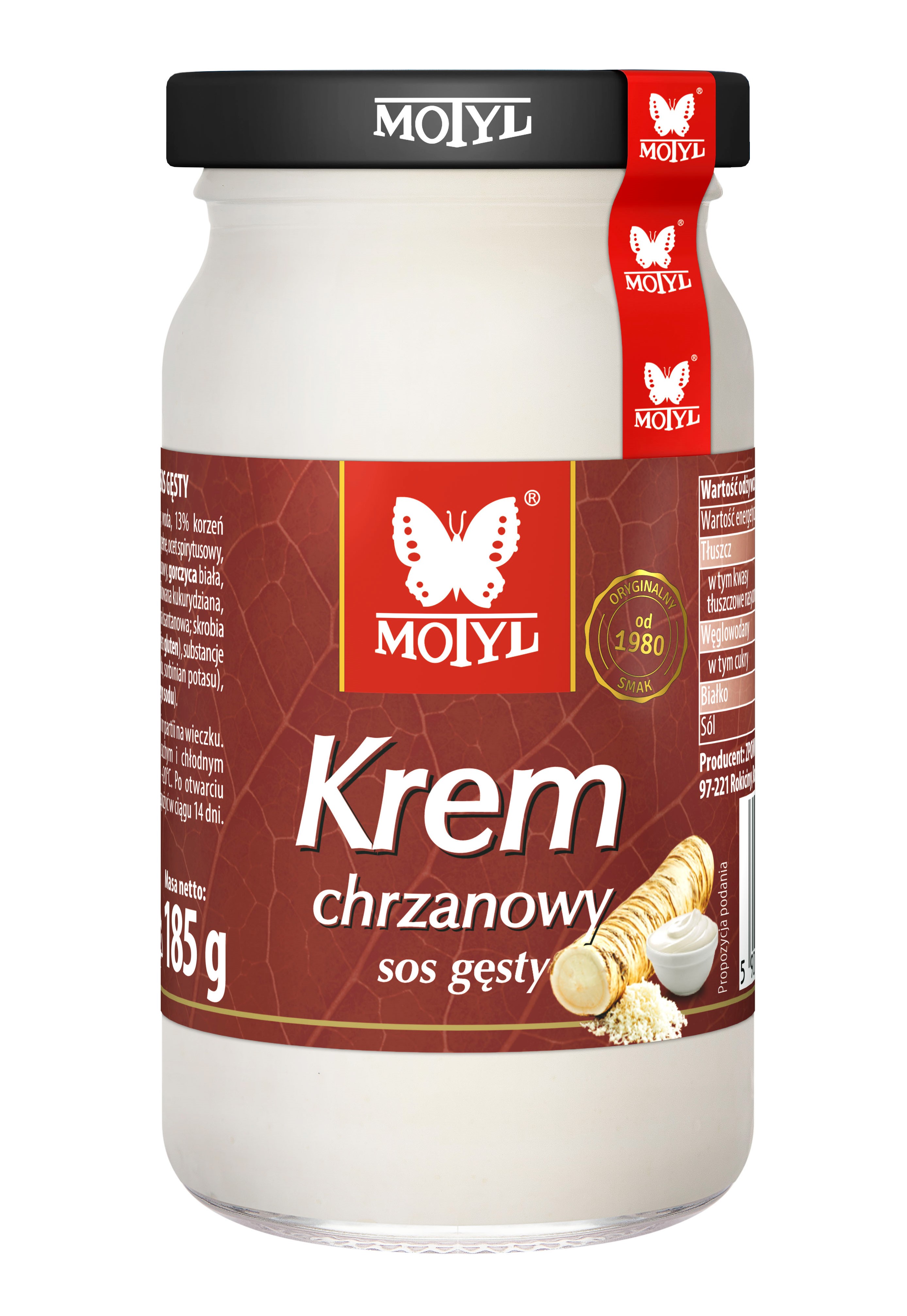 Motyl Krem Chrzanowy 185G