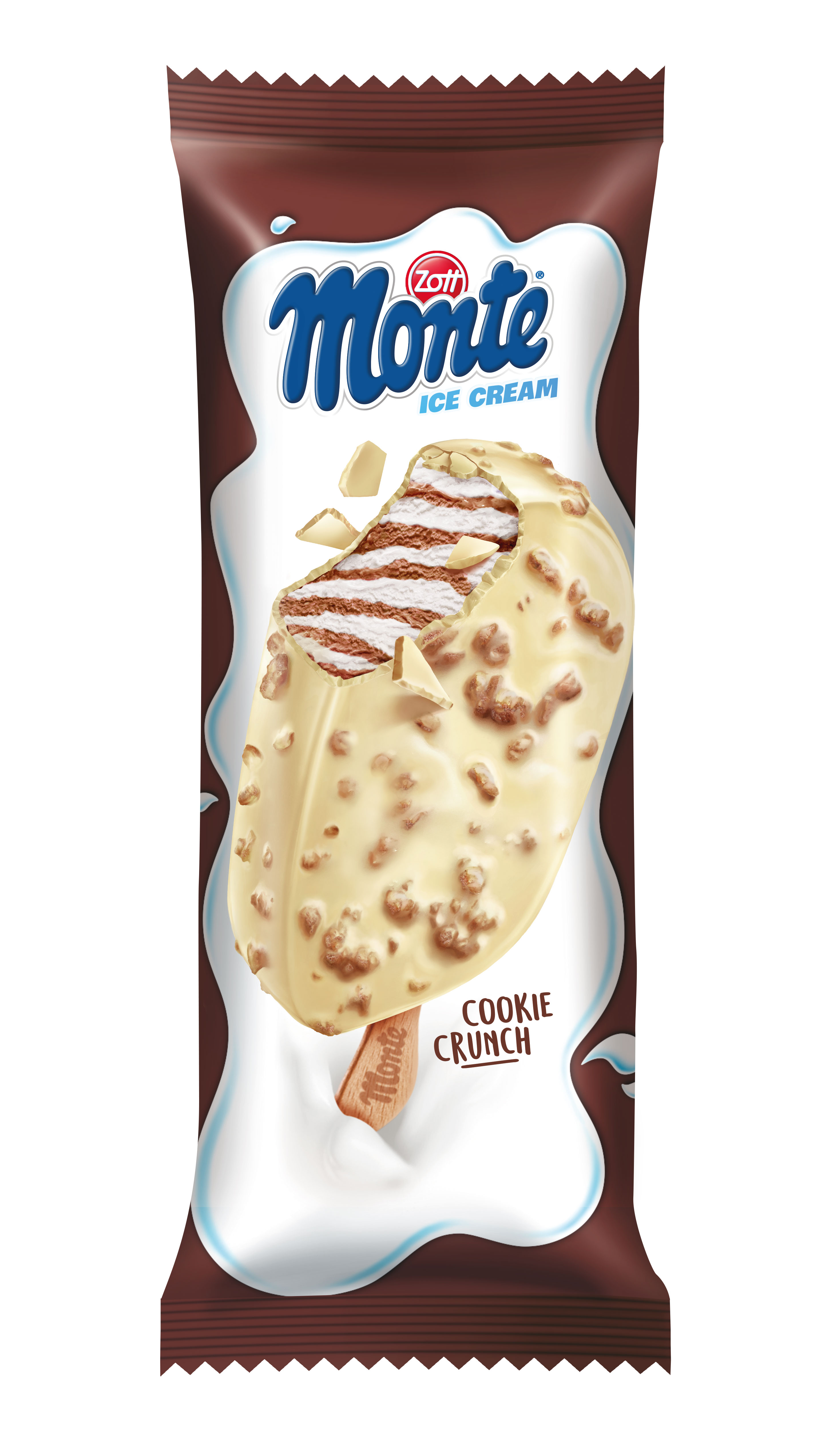 Monte Ice Cream Cookie Crunch Lody Na Patyku 100Ml 65G