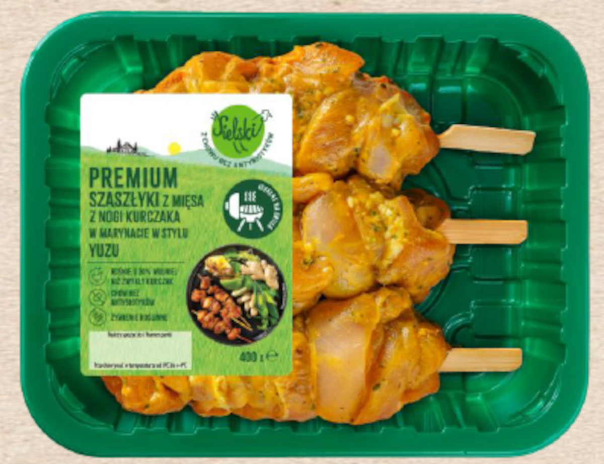 Premium Szaszłyki Z Mięsa Z Nogi Kurczaka W Marynacie O Smaku Yuzu 400G