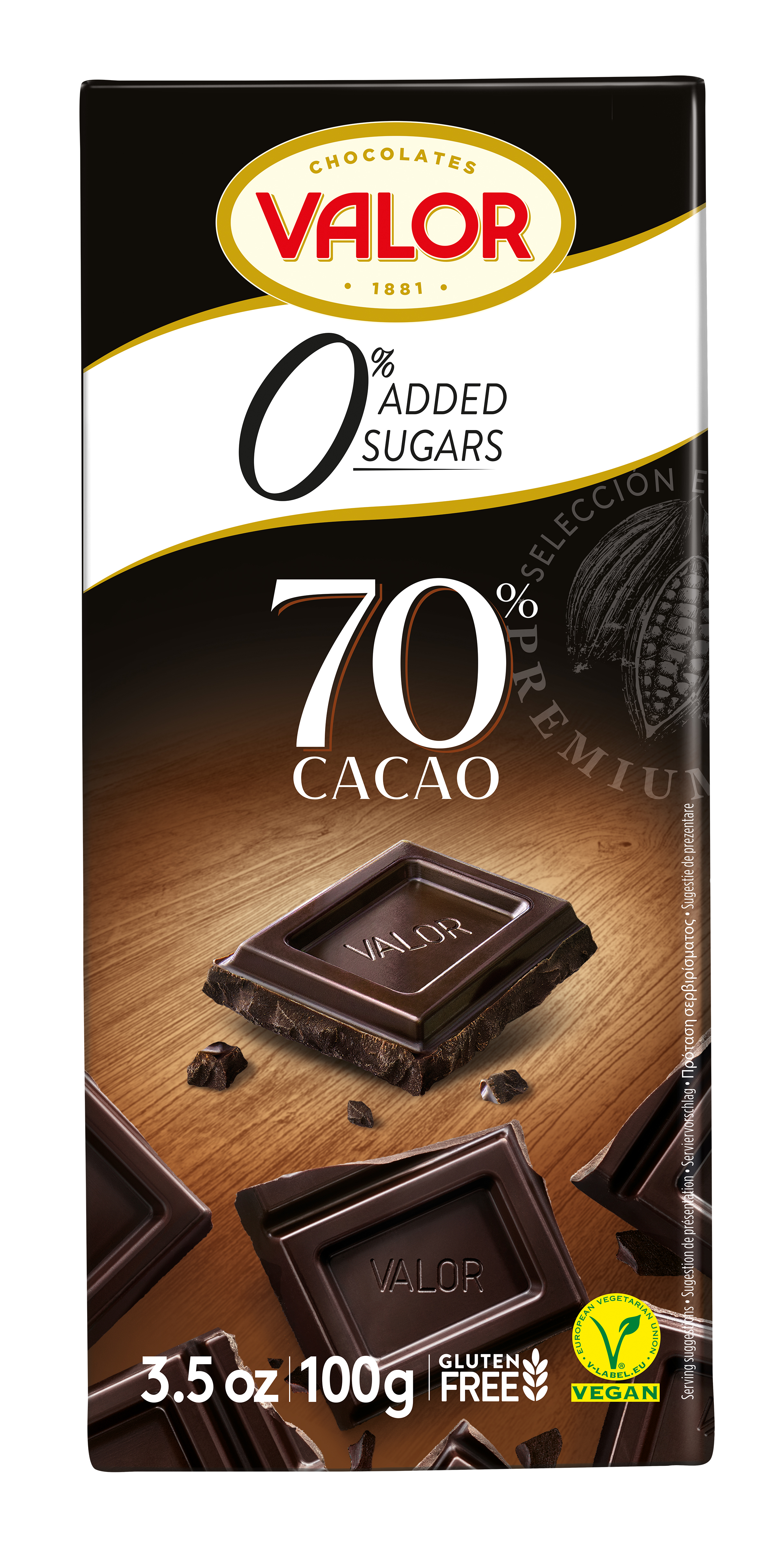 Valor Czekolada Ciemna 70% 100 G