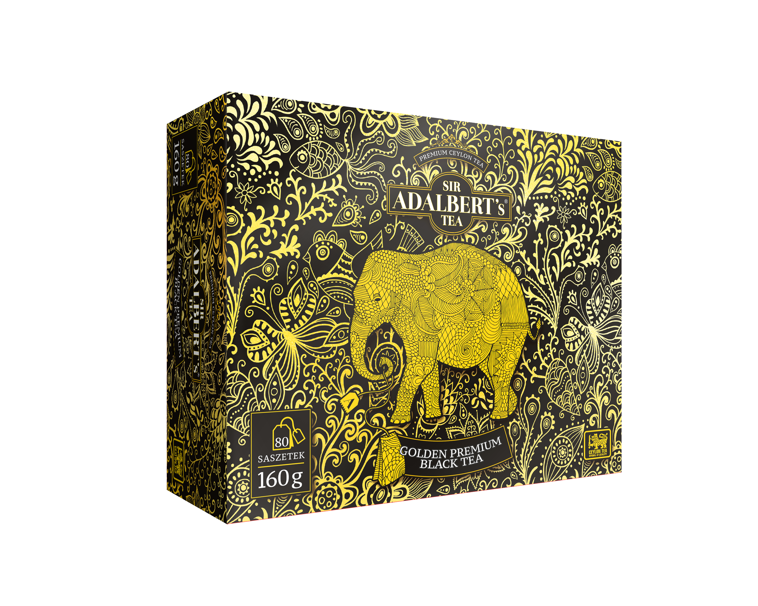 Adalbert'S Herbata Golden Premium Ceylon Black Tea W Saszetkach 80 X2G