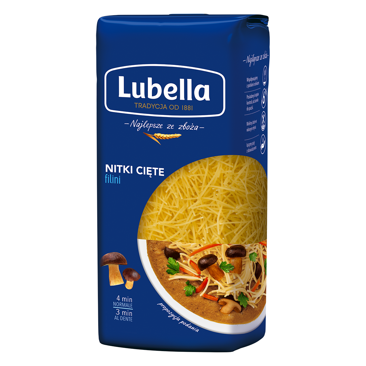 Lubella Filini Makaron Nitki Cięte 400 G