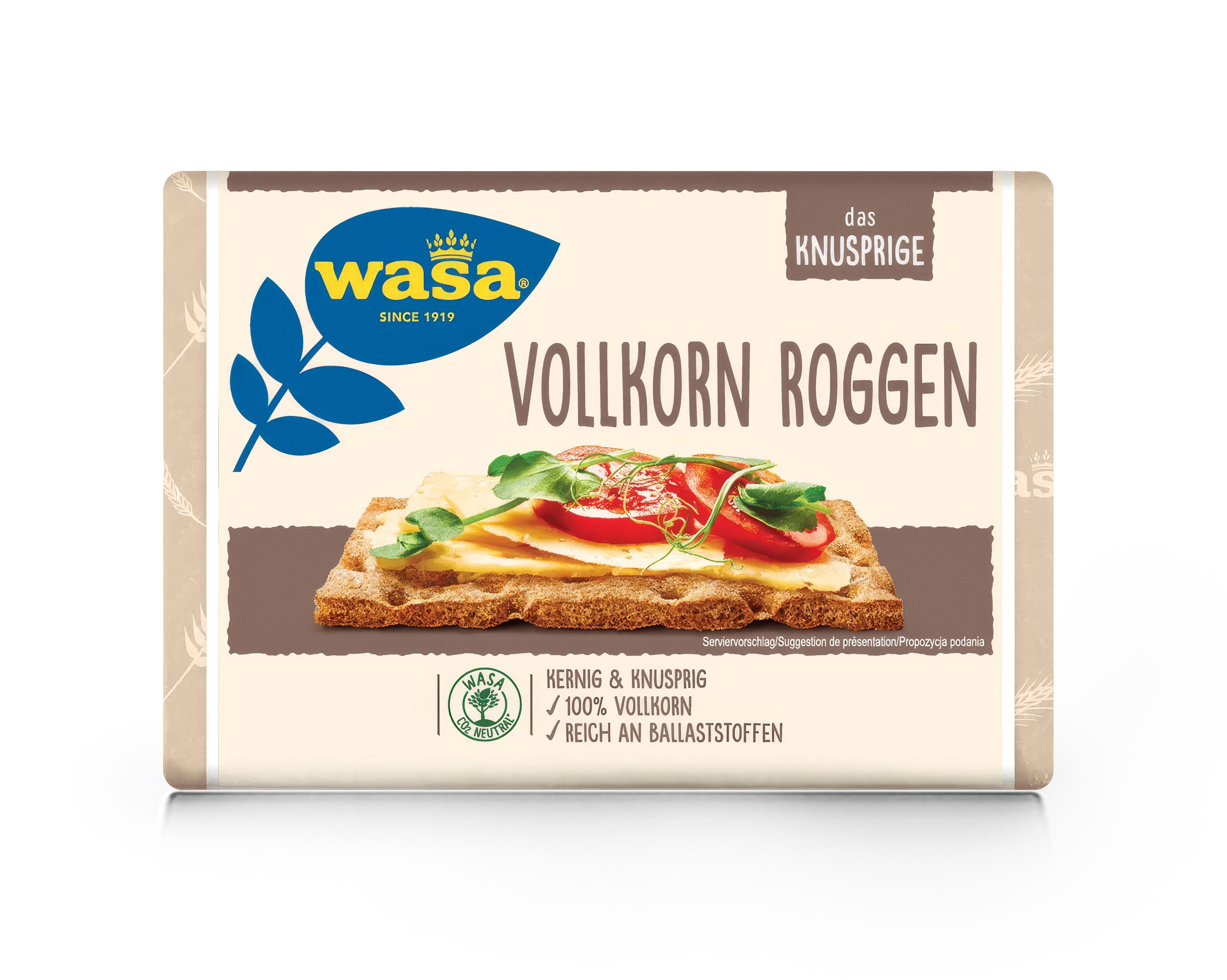 Wasa Pieczywo Chrupkie Pełnoziarniste Vollkorn 260G