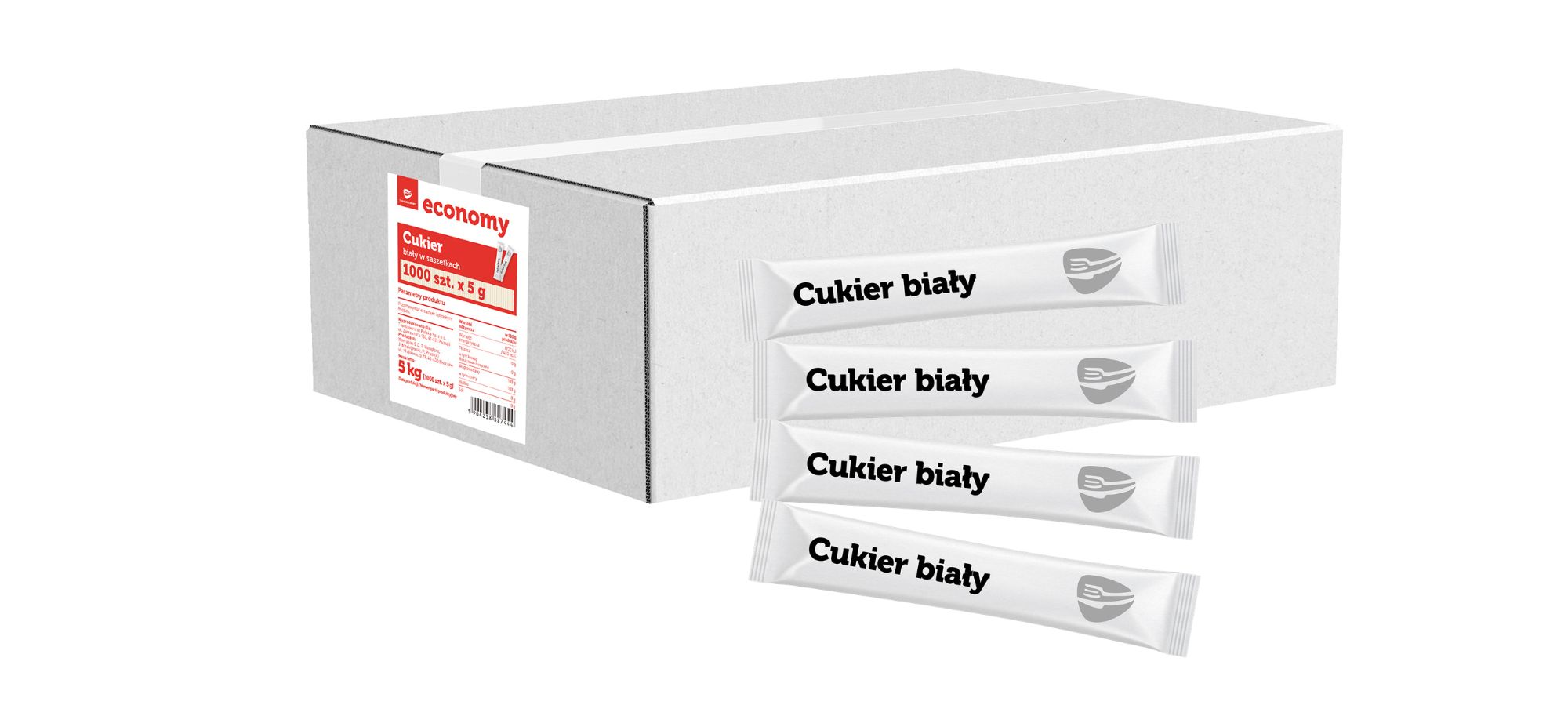 Tge Cukier Biały 1000 Szt. X 5 G