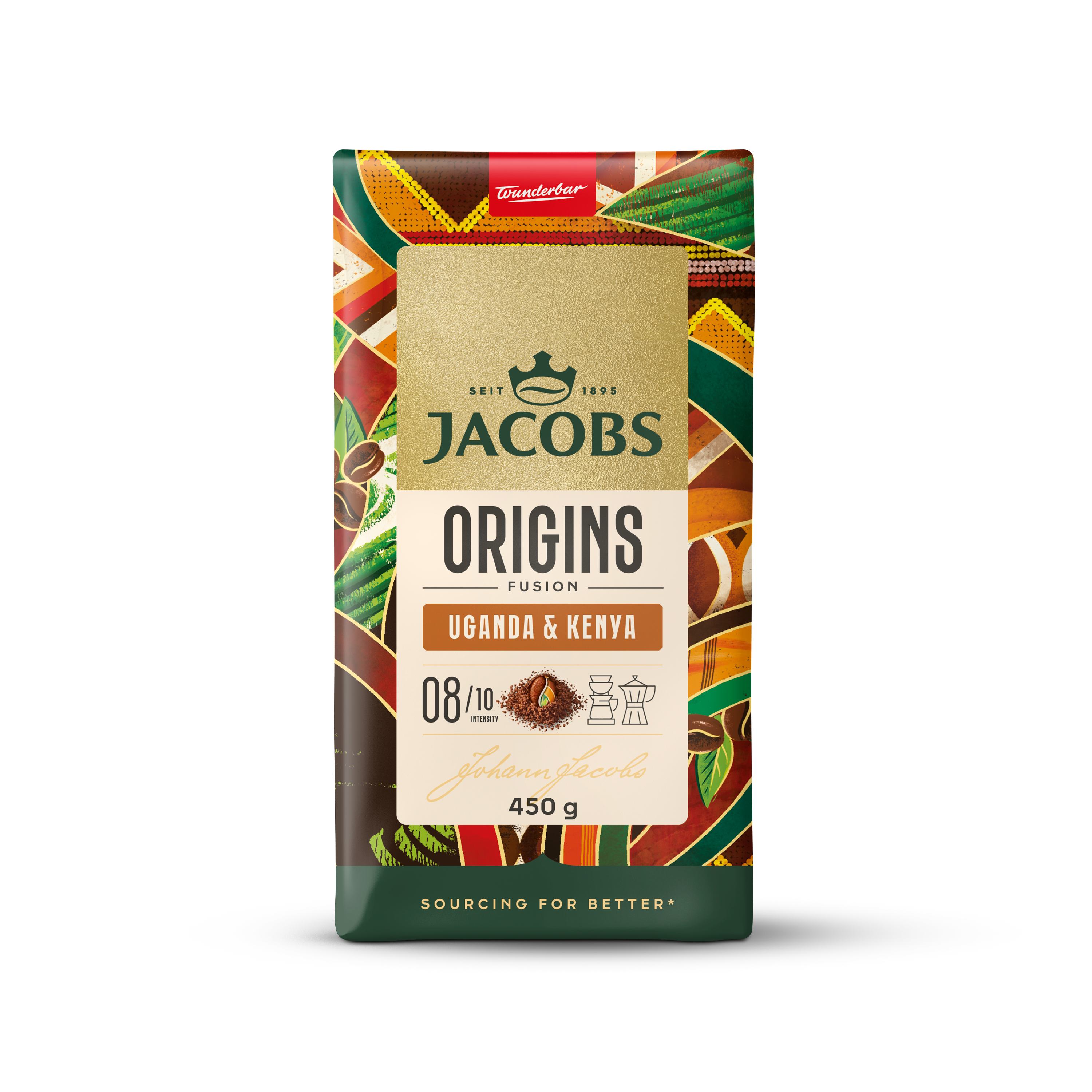 Kawa Mielona Jacobs Origins Uganda & Kenya 450G