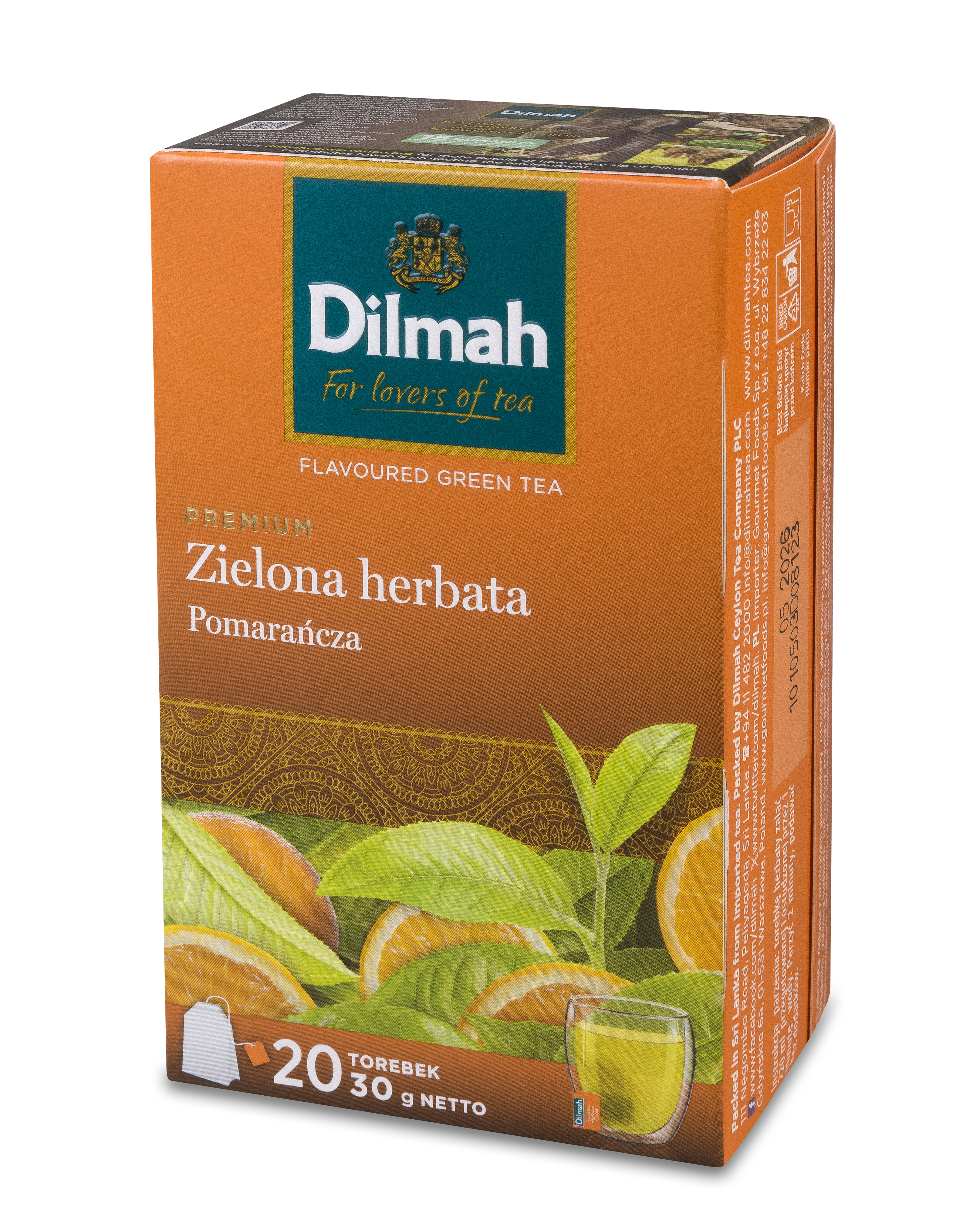 Dilmah Green Tea With Orange [20X1,5G]