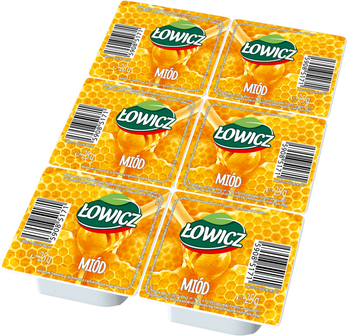 Łowicz Miód Nektarowy Wielokwiatowy 25 G