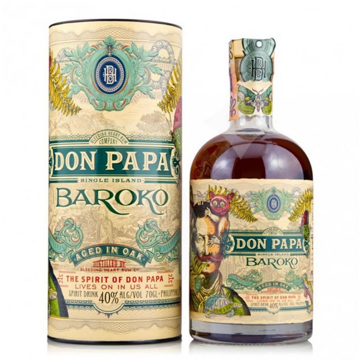 Napój Spirytusowy Na Bazie Rumu Don Papa Baroko 40% 700Ml Tuba