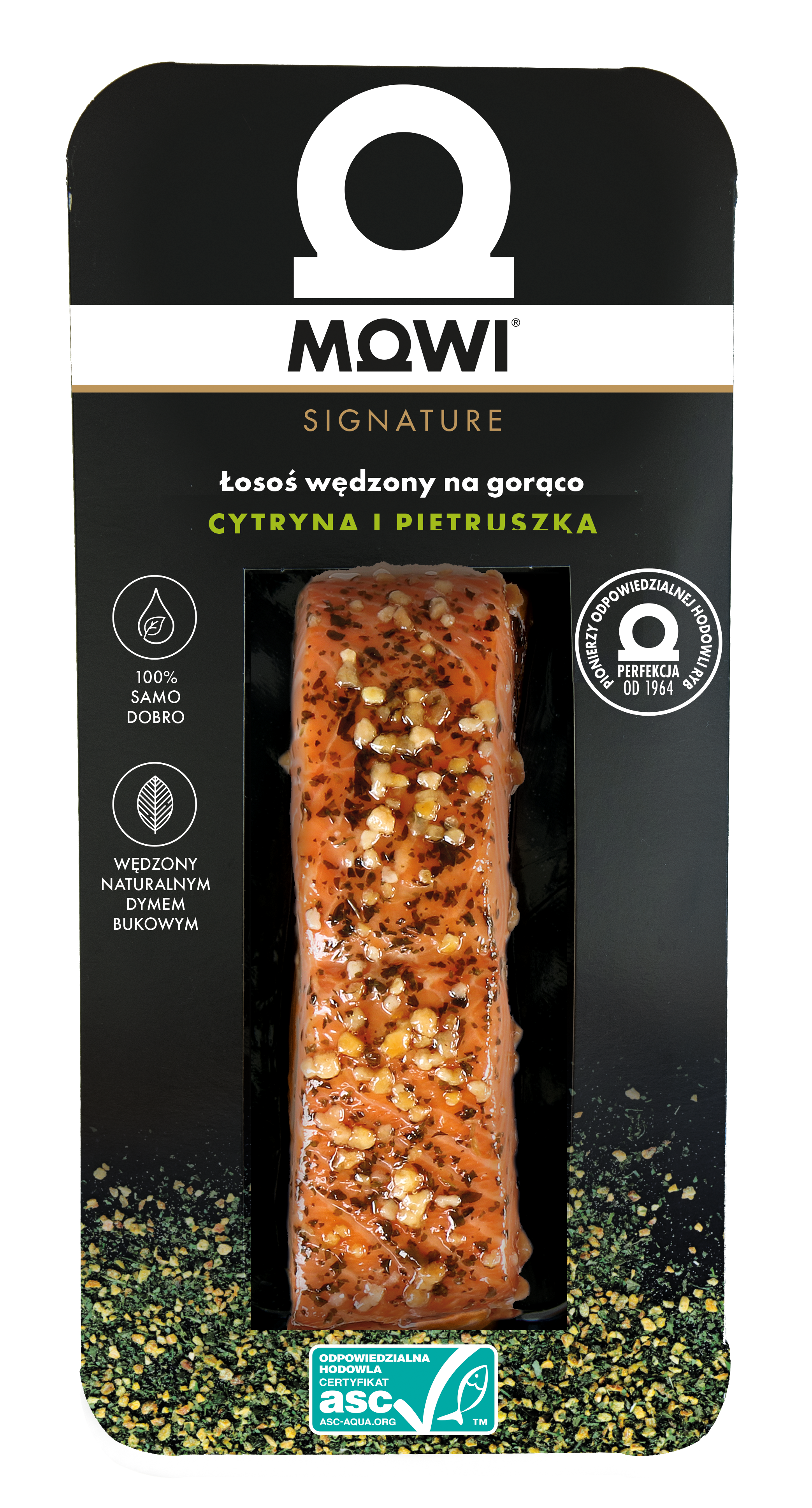 Mowi Łosoś Wędzony Na Gorąco Cytryna I Pietruszka 125G