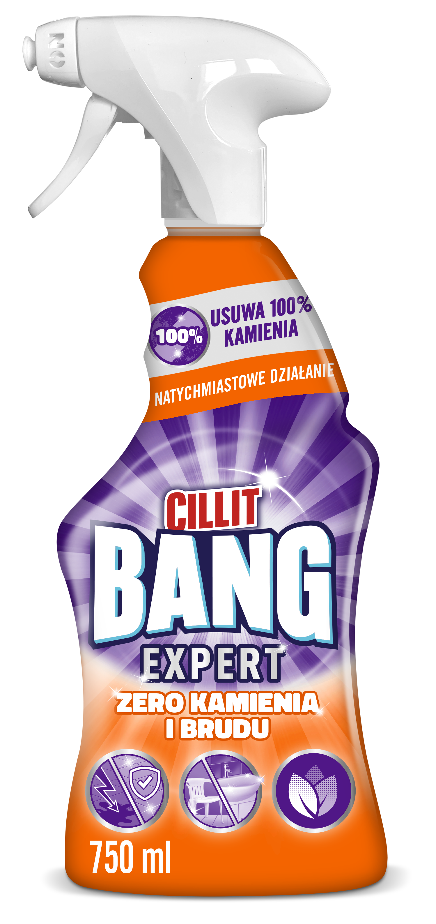Cillit Bang Spray Do Czyszczenia Łazienki Kamień I Brud 750 Ml