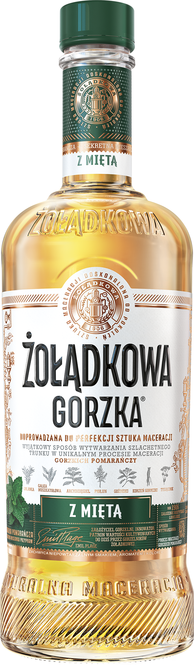 Żołądkowa Gorzka Z Miętą 500Ml 28%