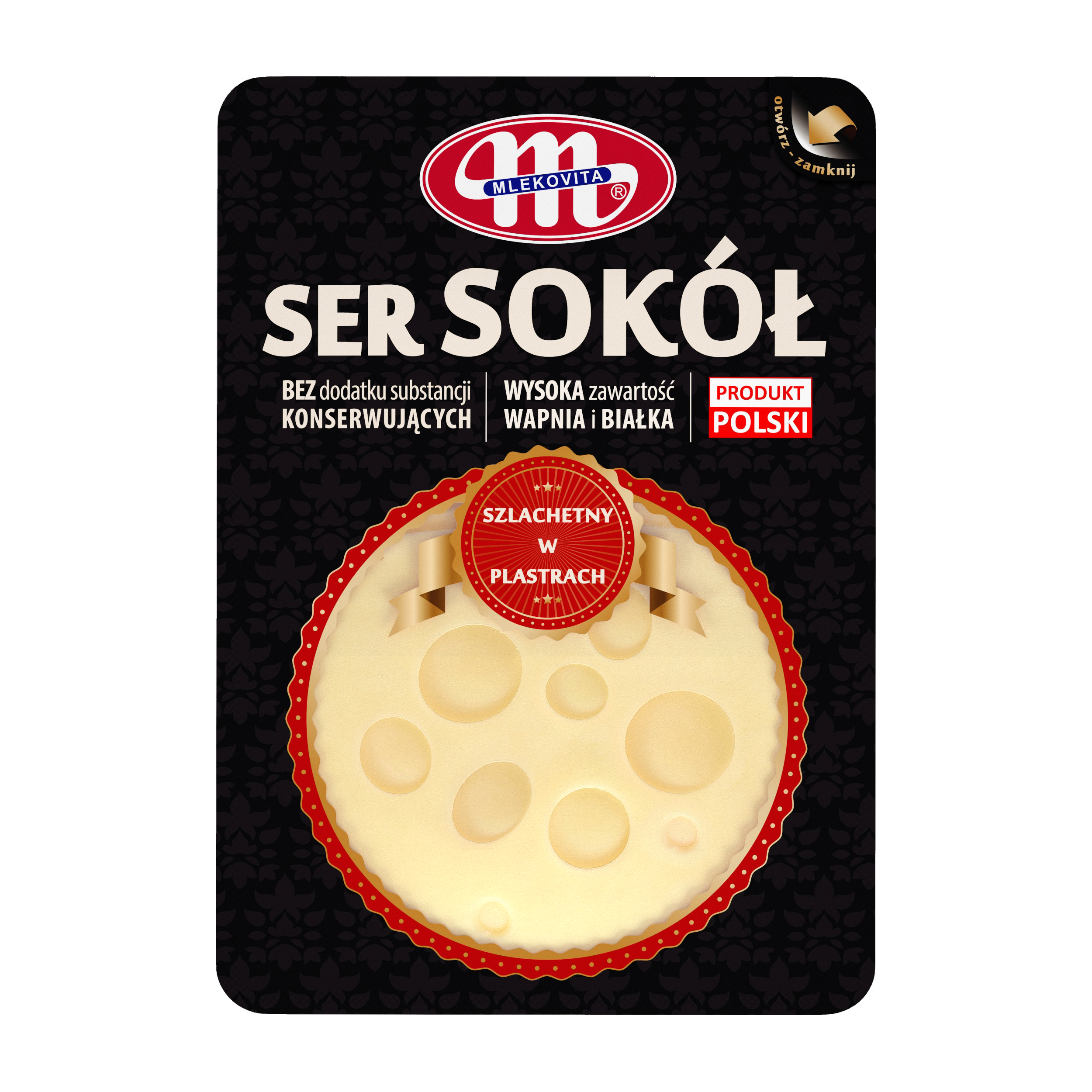 Mlekovita Ser Sokół Dojrzewający Plastry 500G