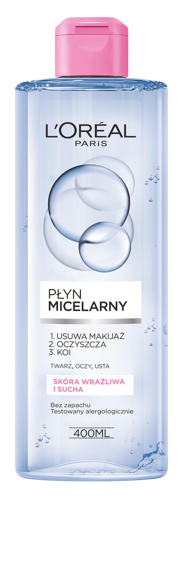 L'Oreal Paris Skin Expert Płyn Micelarny Skóra Wrażliwa I Sucha