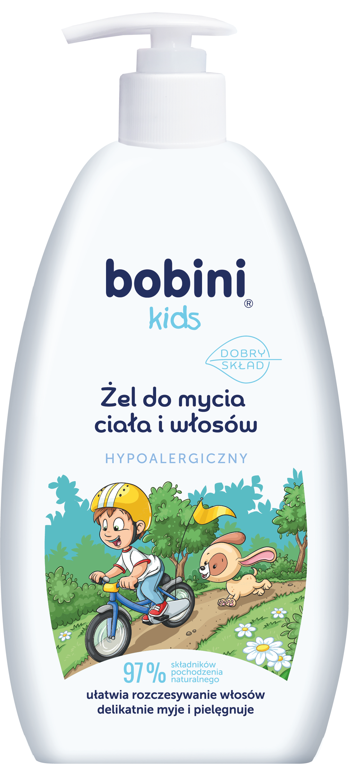 Bobini Kids Żel Do Mycia Ciała I Włosów 500Ml