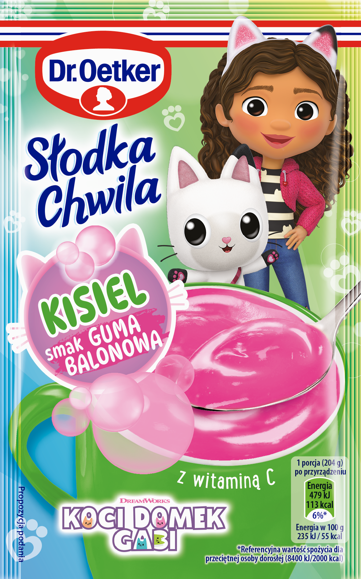 Dr. Oetker Słodka Chwila Gabi Kisiel Guma Balonowa 29 G