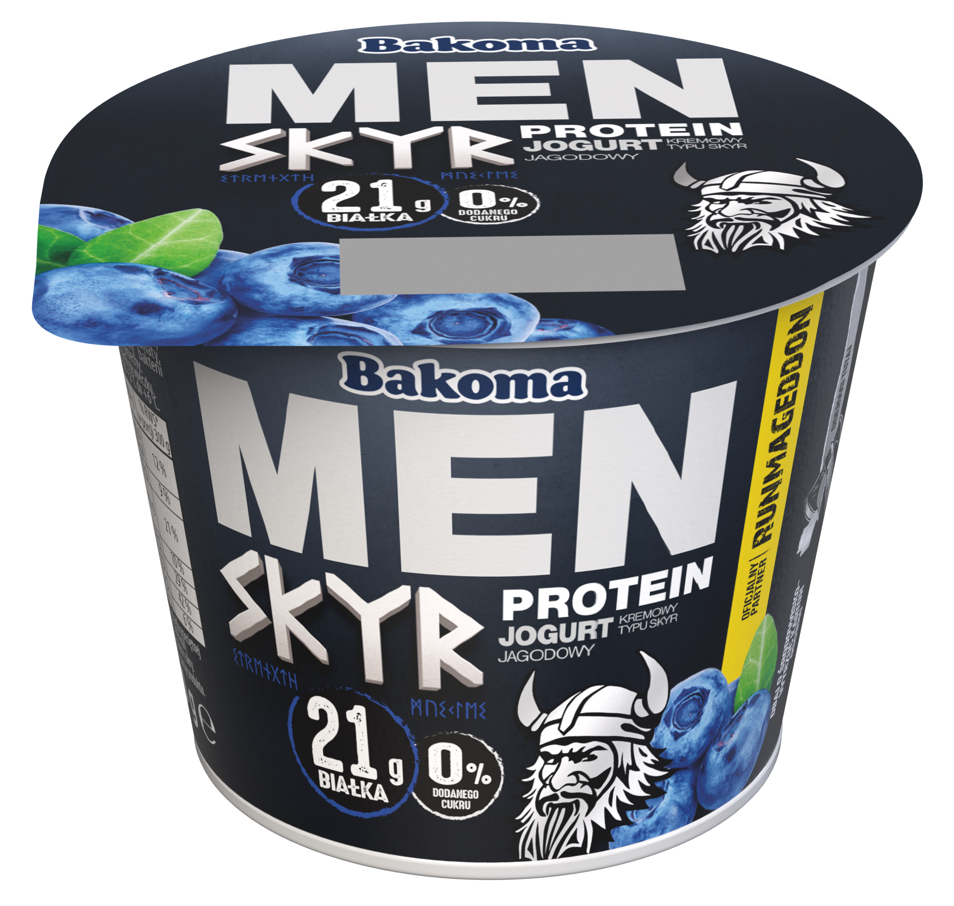 Bakoma Men Protein Jogurt Kremowy Typu Skyr Jagodowy 300G