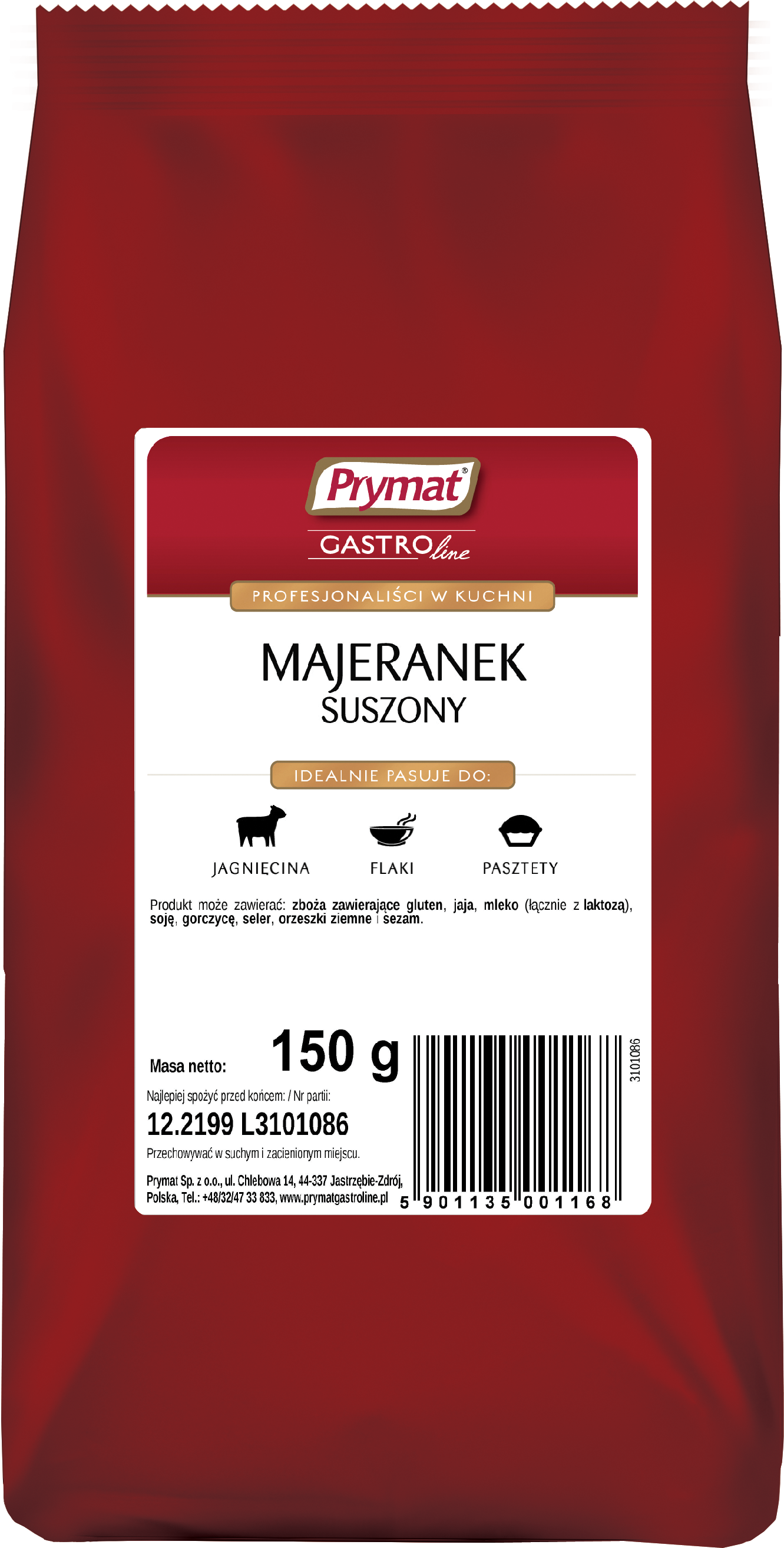 Majeranek Suszony 150G Prymat Gastroline