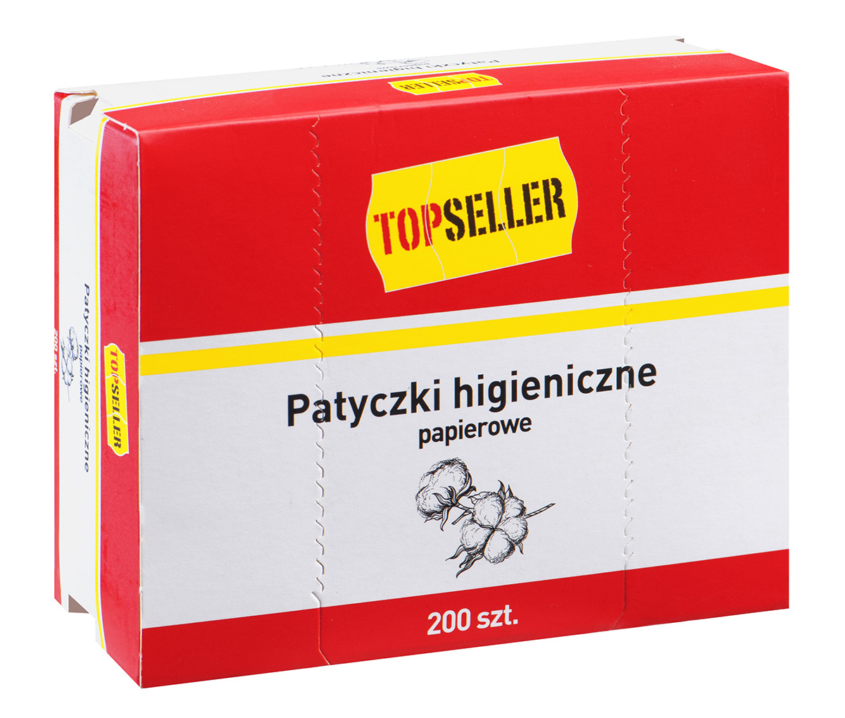 Topseller Patyczki Higieniczne Papierowe 200 Szt.