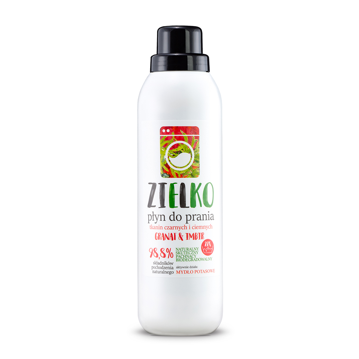 Zielko Płyn Do Prania Tkanin Czarnych I Ciemnych Granat & Imbir 1000 Ml
