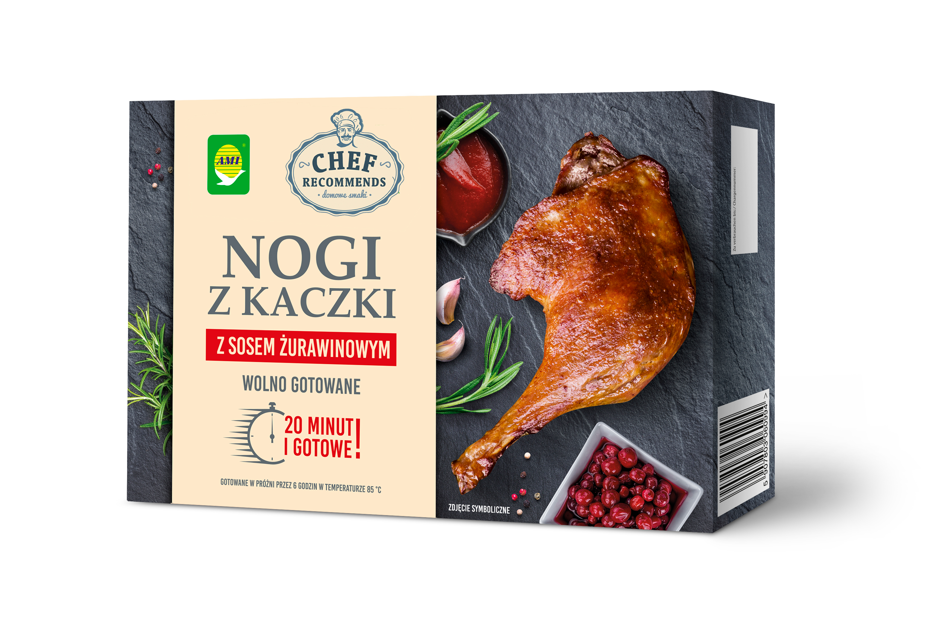 Nogi Z Kaczki Z Sosem Żurawinowym 510 G Wolno Gotowane Chef Recommends