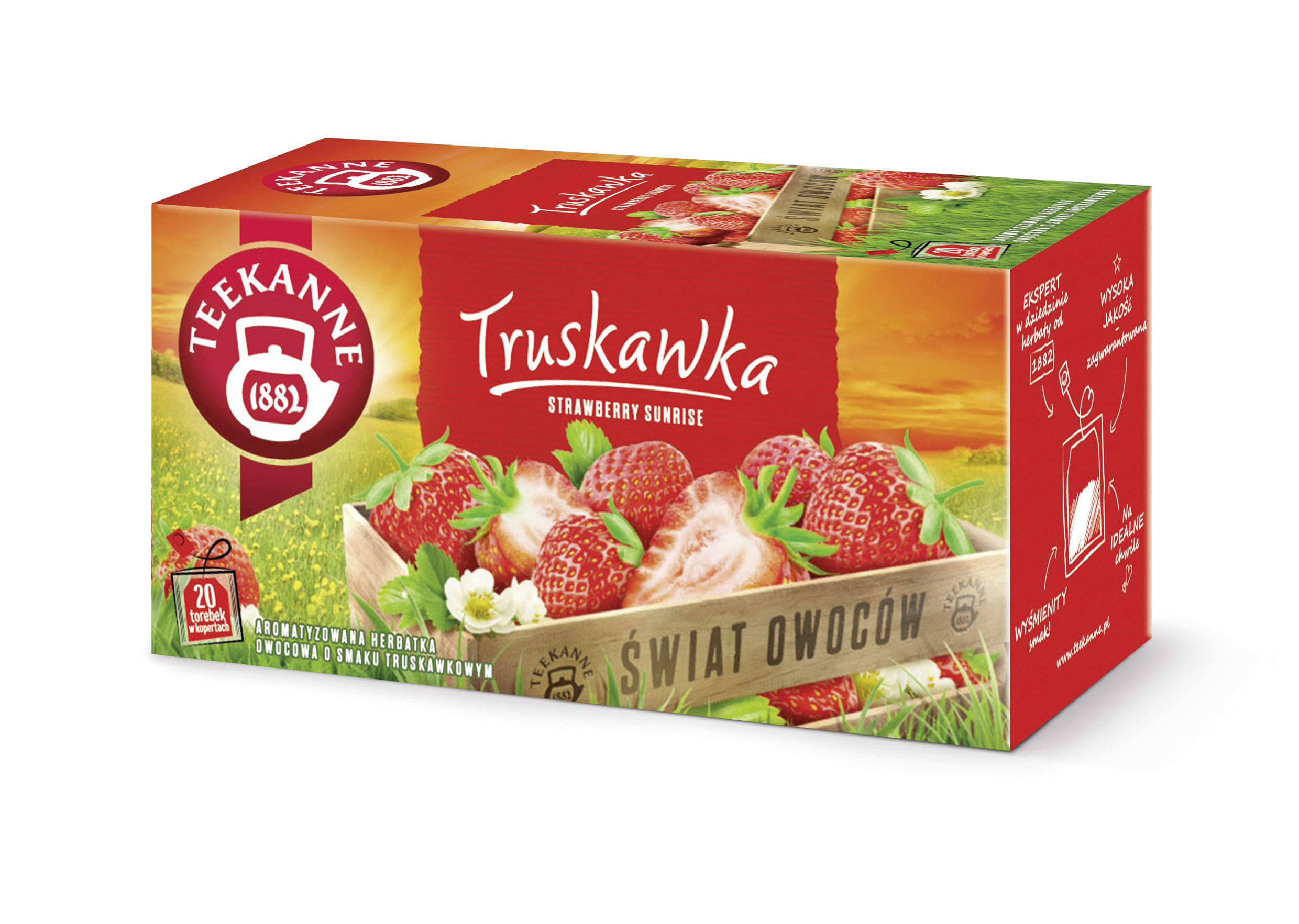 Herbatka Owocowa Teekanne Świat Owoców Truskawka 20 X 2,50G