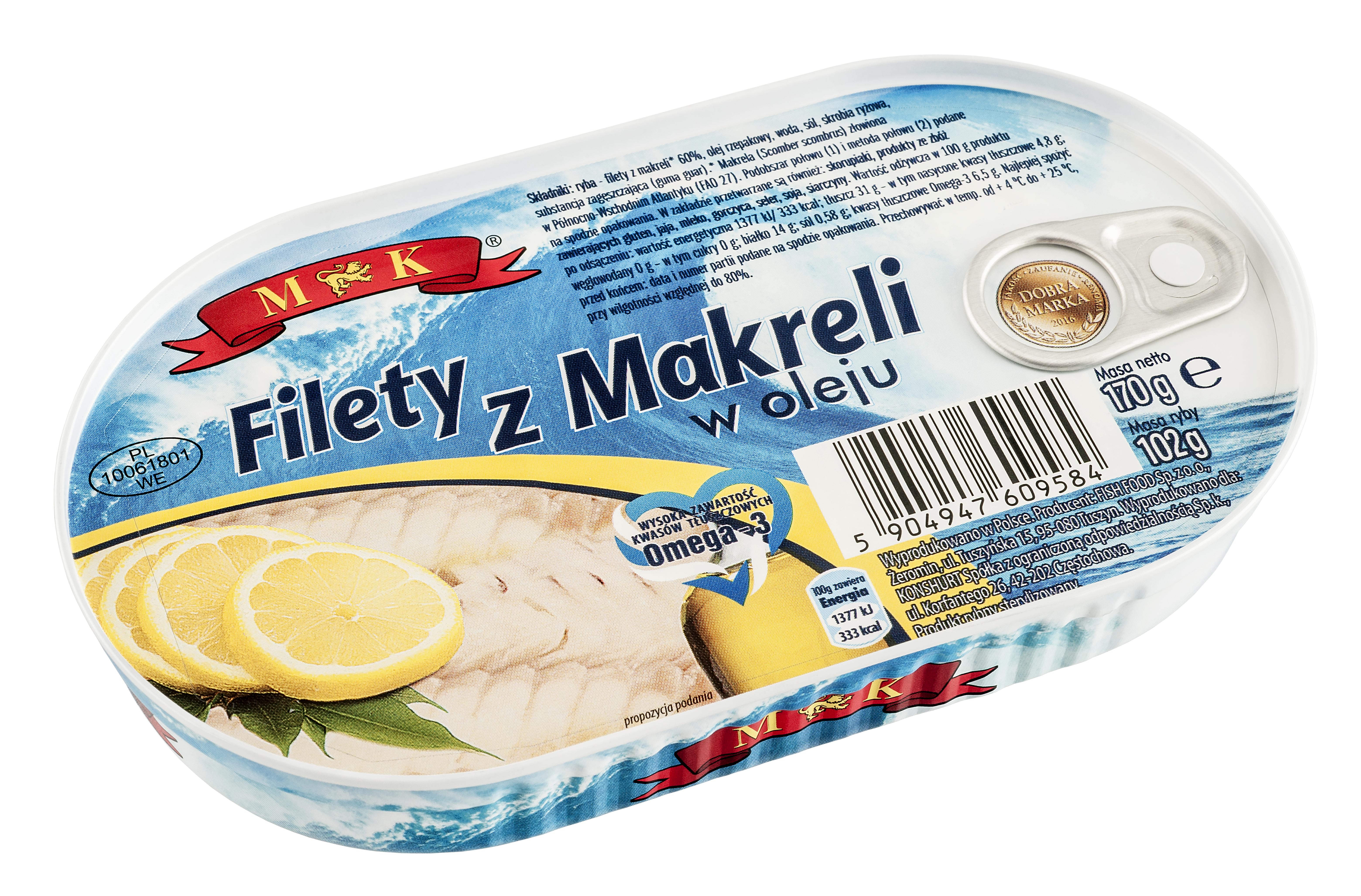 Mk Filety Z Makreli W Oleju 170 G