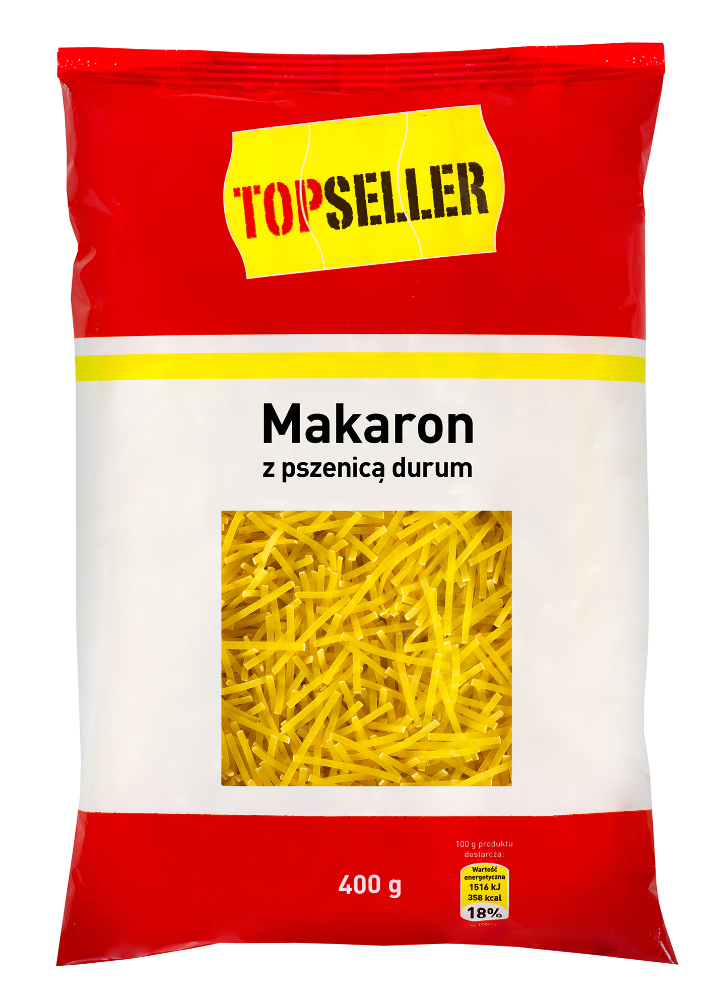 Topseller Makaron Nitki Z Pszenicą Durum 400G