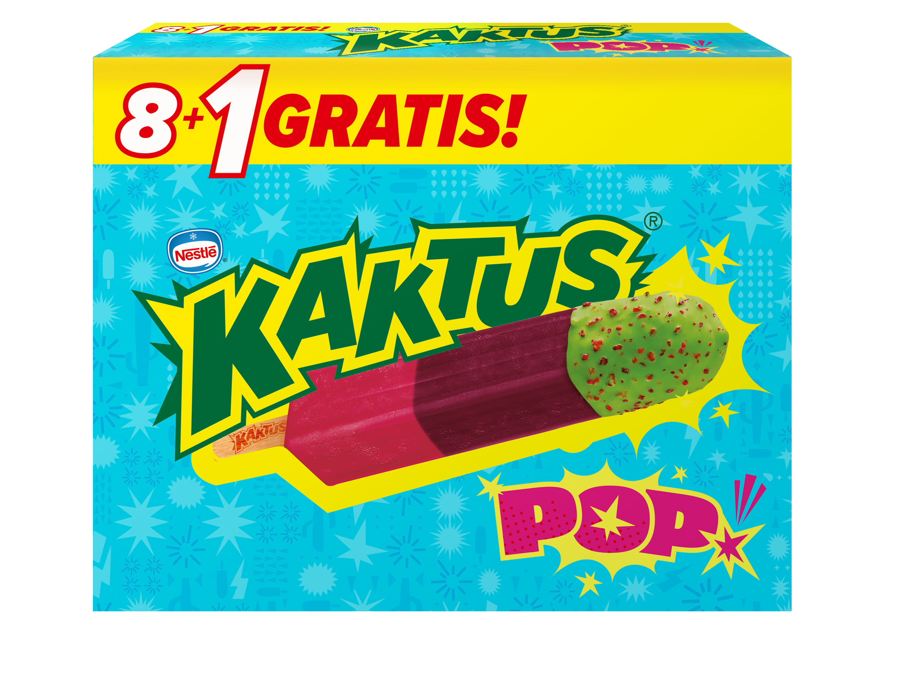 Nestle Kaktus Lody Multipak Pop Pink 9X45Ml