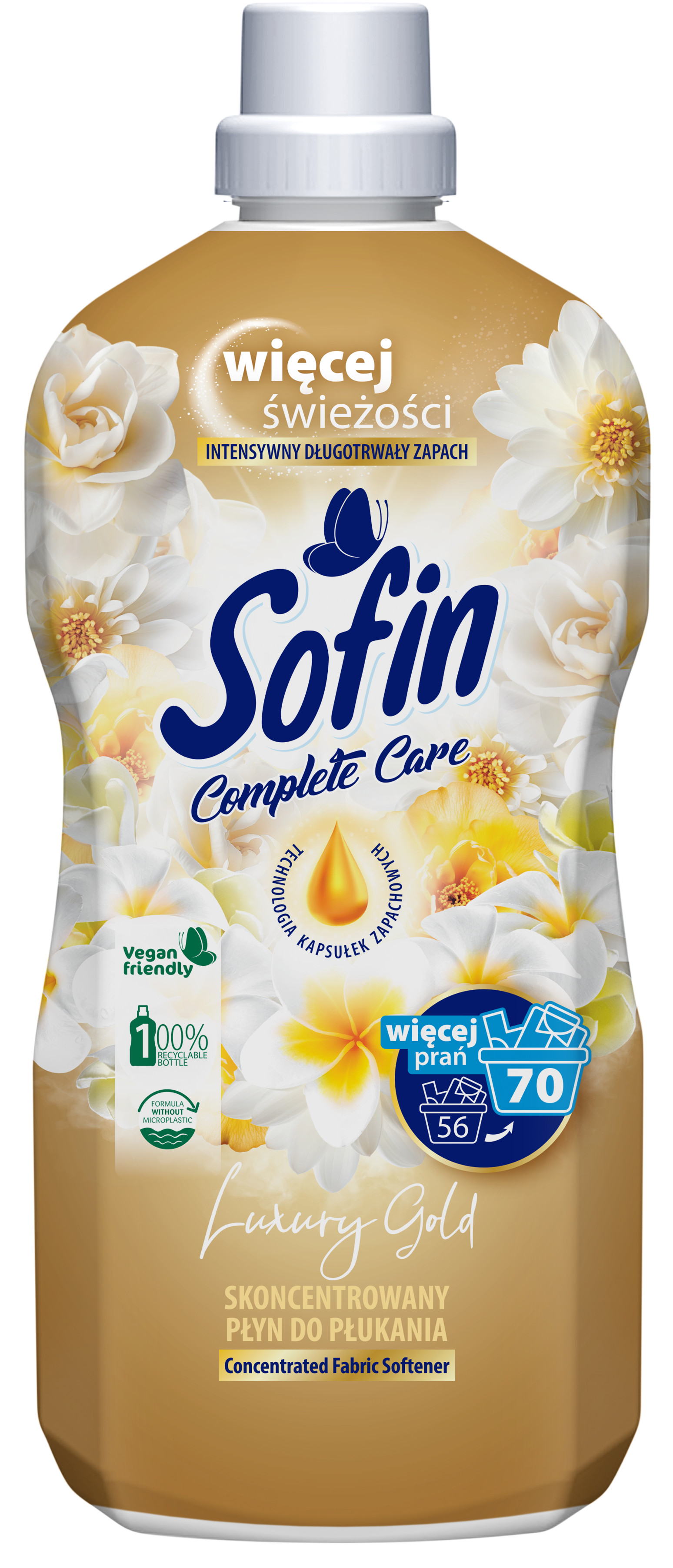 Sofin Complete Care & Luxury Luxury Gold Skoncentrowany Płyn Do Płukania Tkanin 1,4L