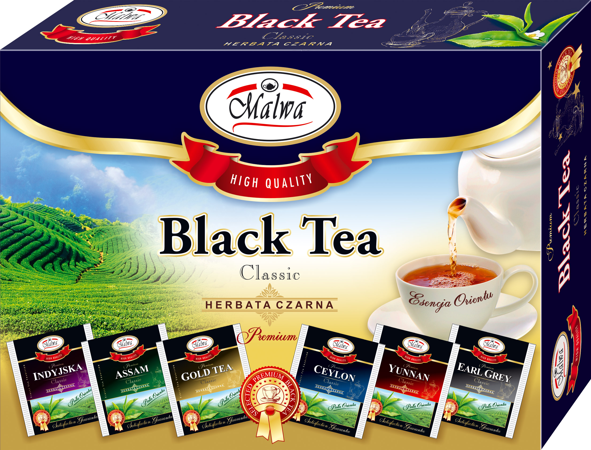 Malwa Black Tea Zestaw 6 Herbat Czarnych 30 Torebek 45 G (30X1,5 G)
