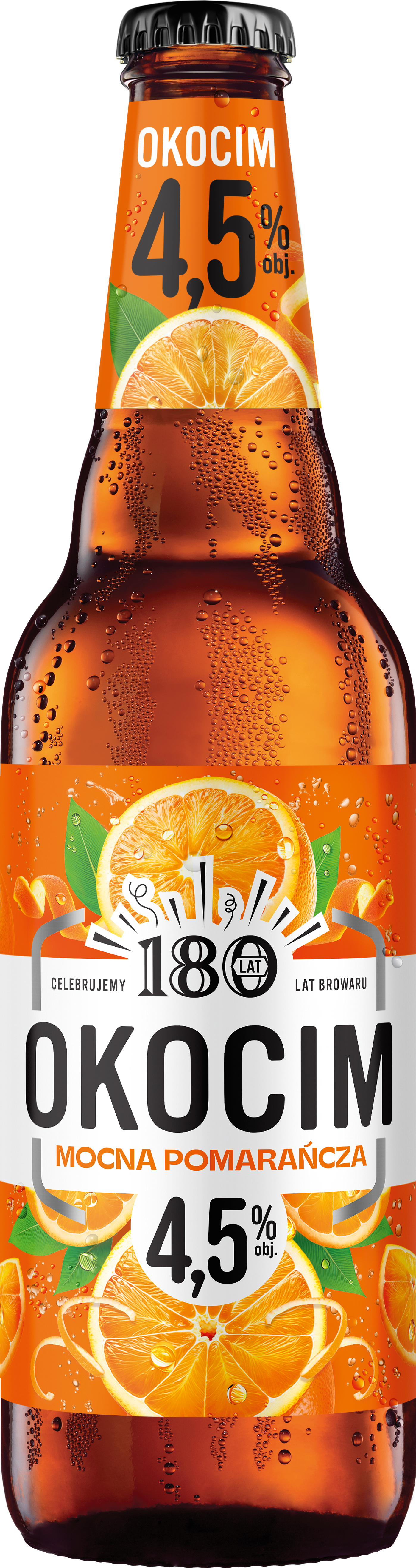 Piwo Okocim Mocna Pomarańcza 4,5% 500Ml Butelka Zwrotna