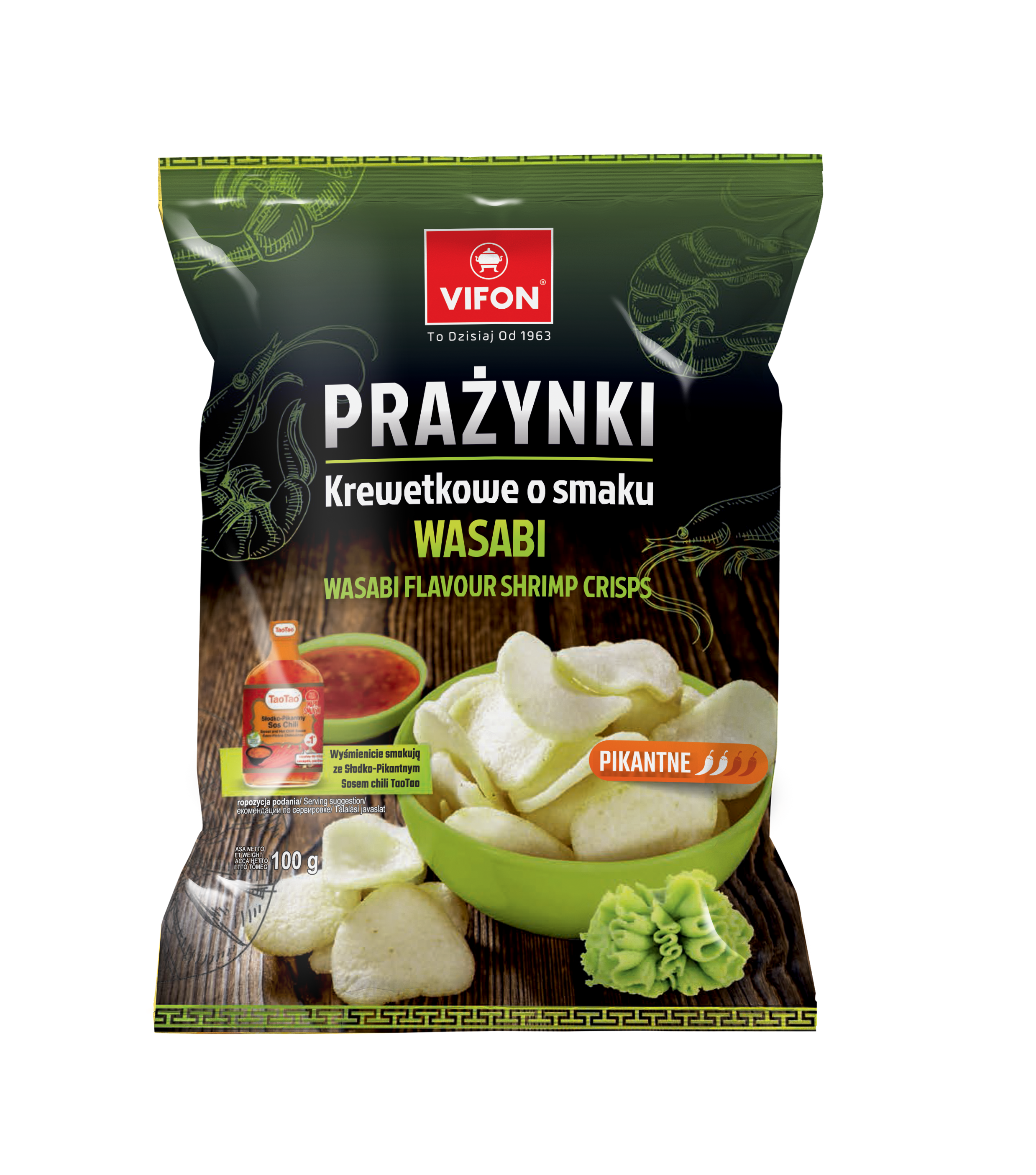 Prazynki Krewetkowe Wasabi 100G Vifon