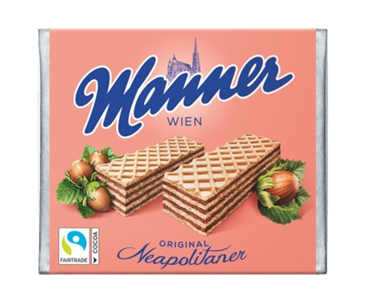 Manner Wafle Z Nadzieniem Orzechowym 75G