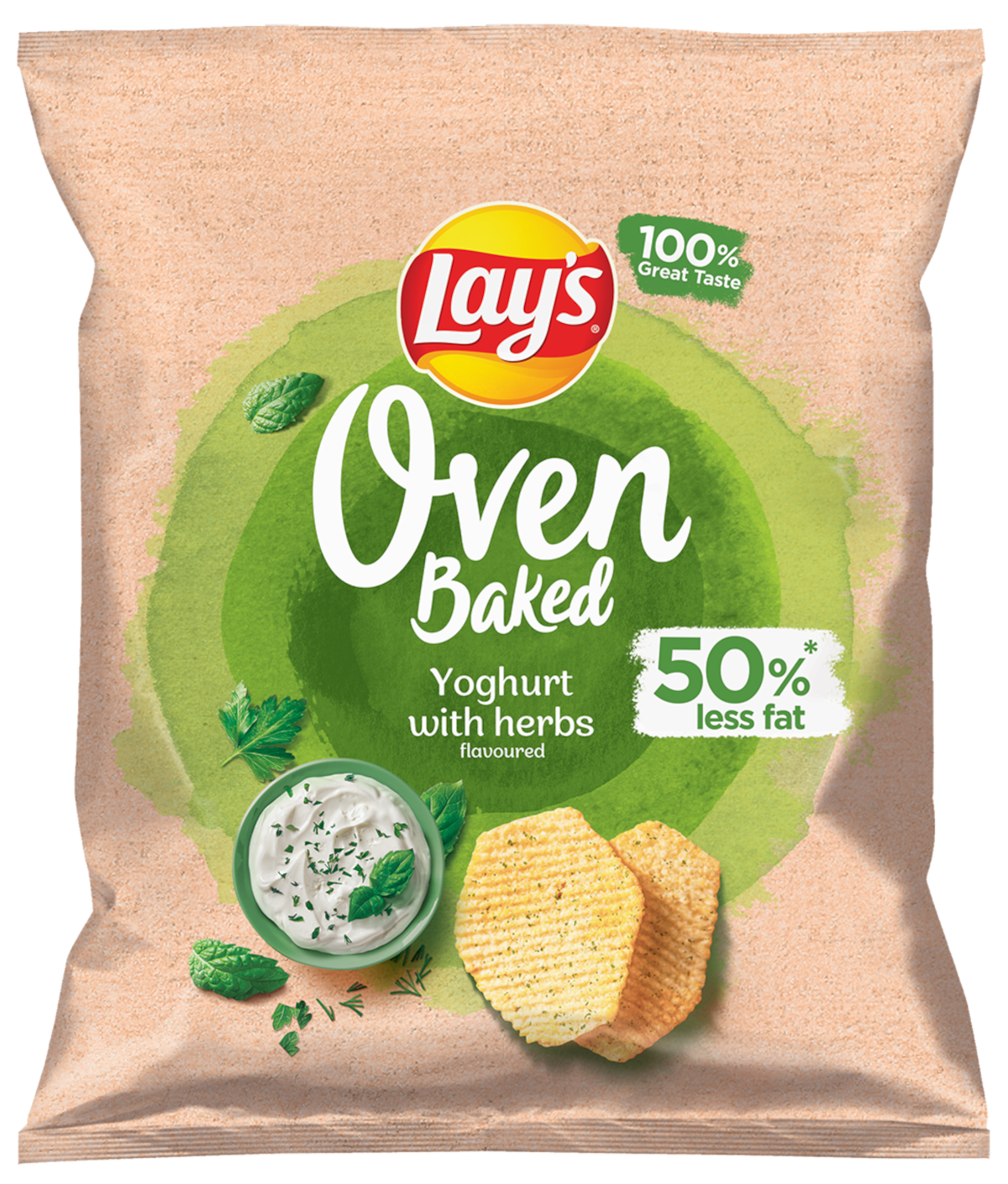 Lay'S Oven Baked Chipsy O Smaku Jogurtu Z Ziołami 40G