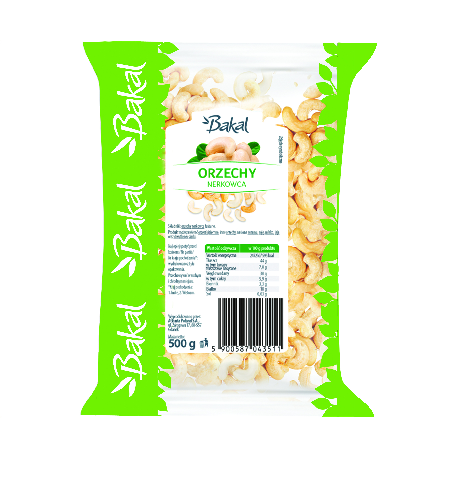 Bakal Orzechy Nerkowca 500G